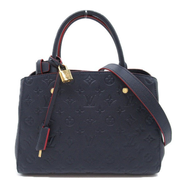 Louis Vuitton Monogram Empreinte Montaigne MM  Leather Handbag M42746 in Excellent condition