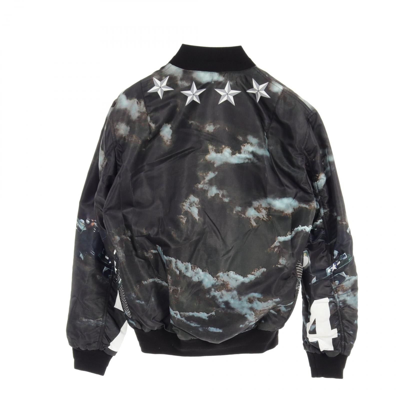 Givenchy Nylon Flight Jacket Black Multicolor