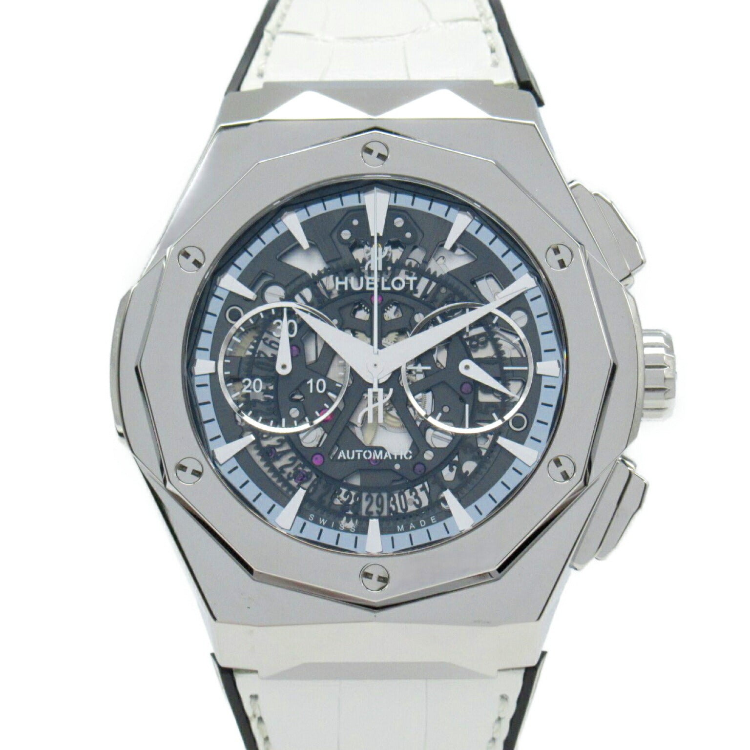 Hublot Aero Fusion Chrono Titanium White Watch 525.NX.0127.LR.JORL1