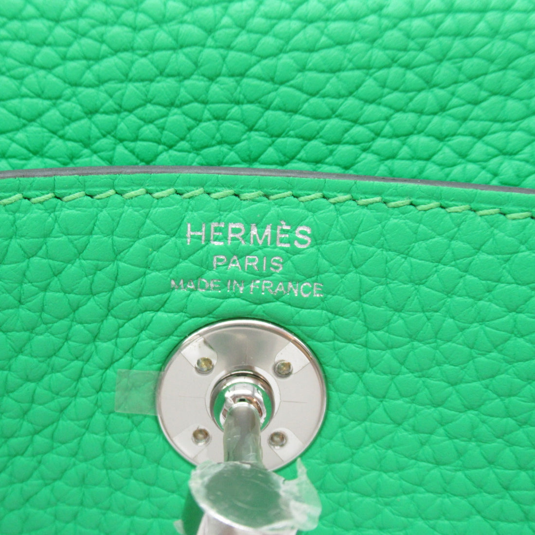 Hermes Mini Lindy Leather Shoulder Bag Green