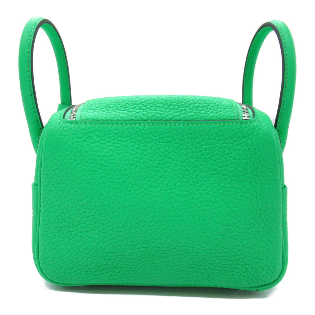 Hermes Mini Lindy Leather Shoulder Bag Green