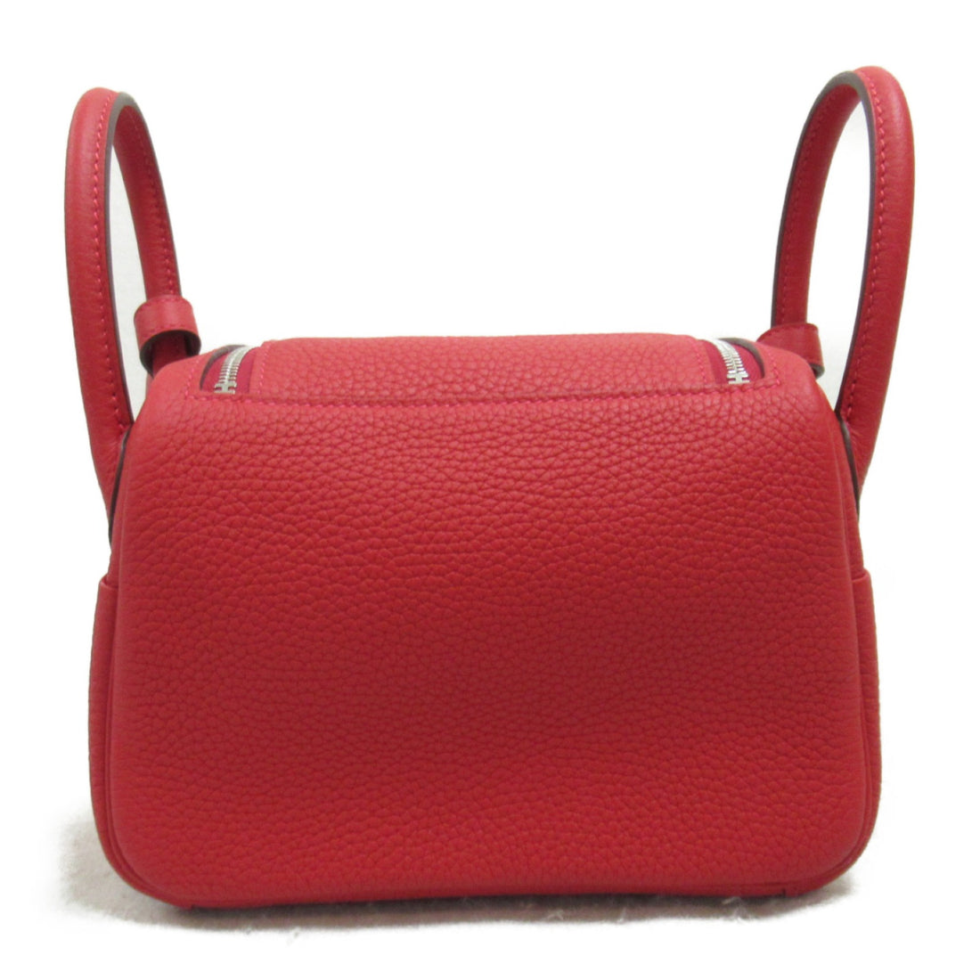 Hermes Lindy Mini Vermilion Leather Shoulder Bag