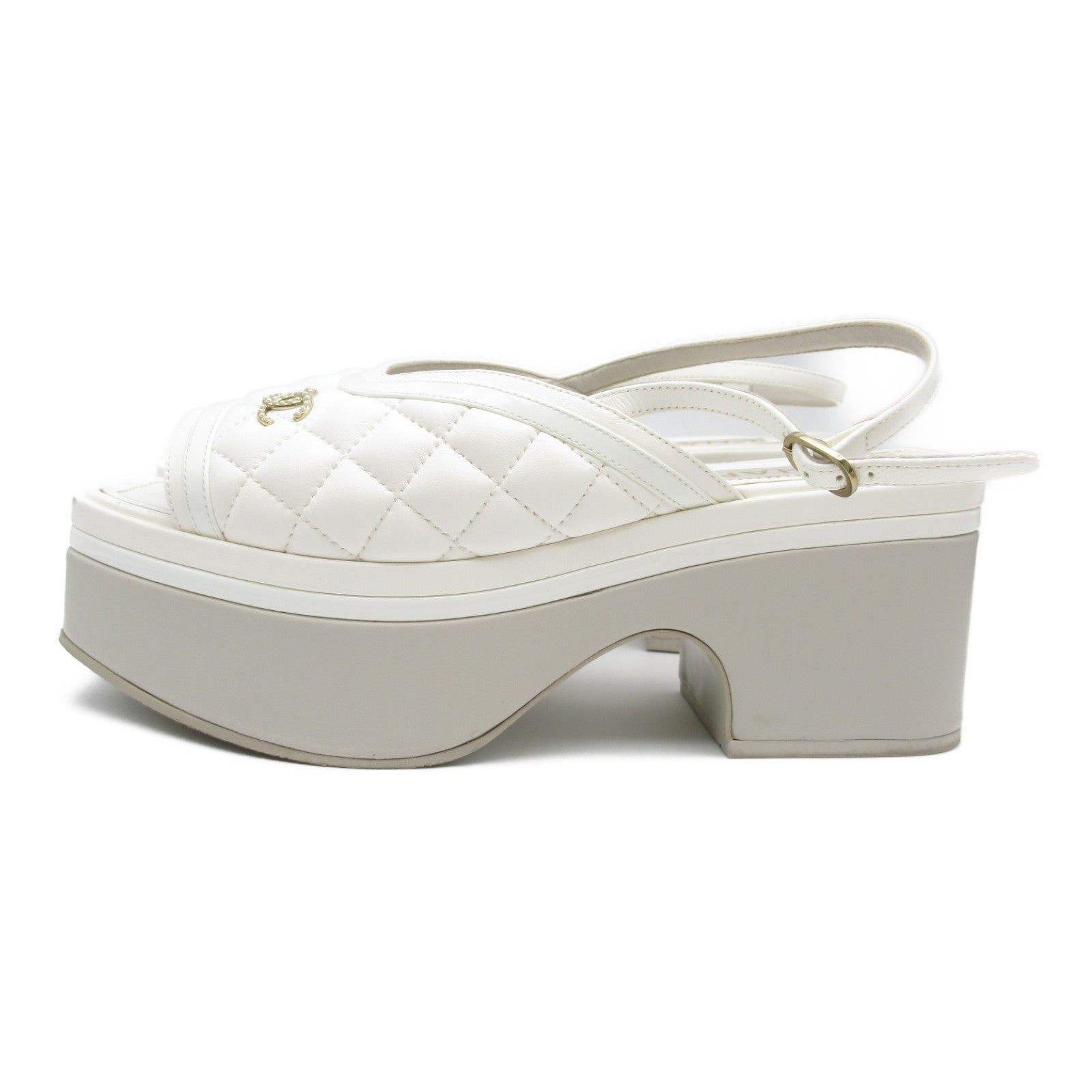 Chanel Leather Sandals White G45009B13063