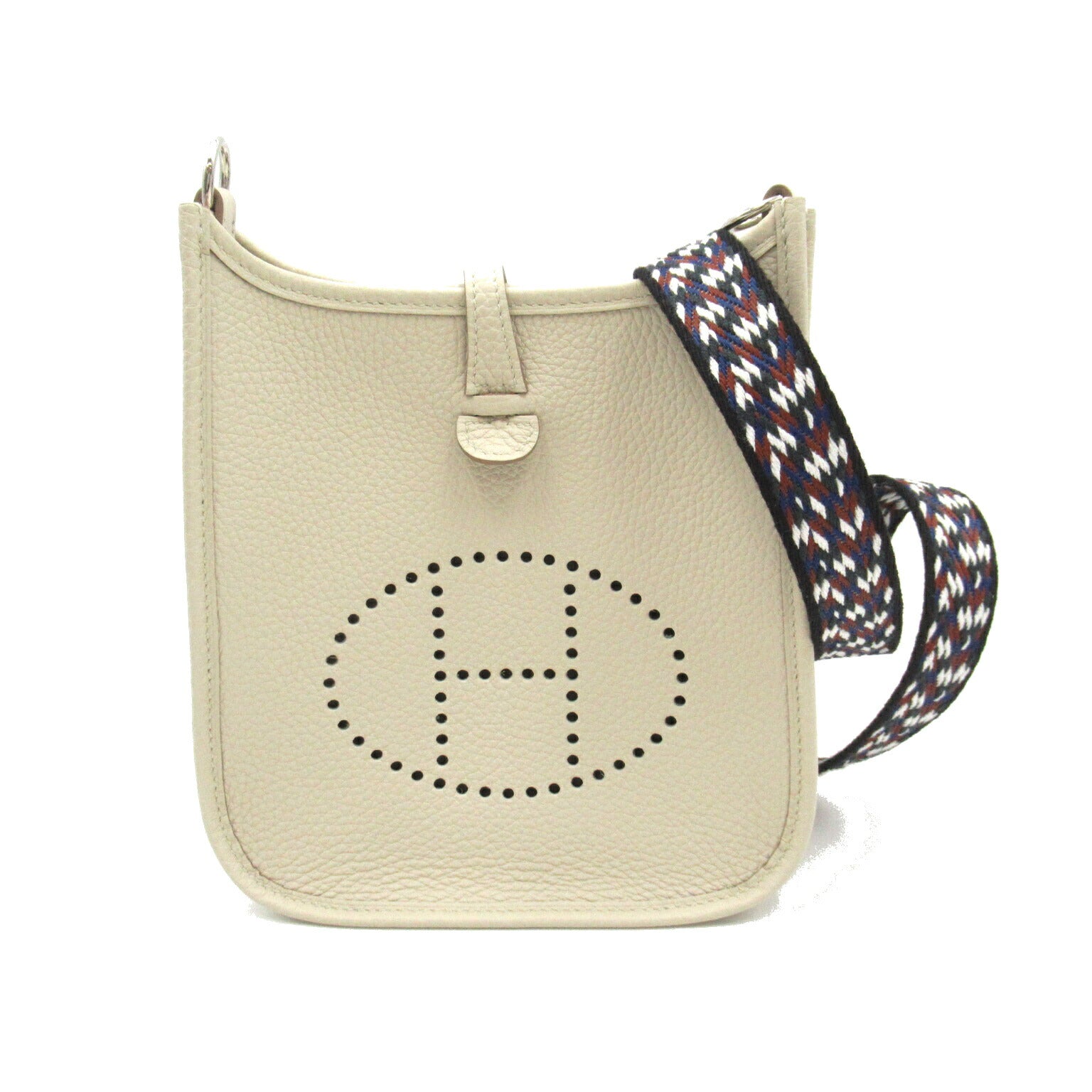 Hermes Evelyne TPM Shoulder Bag Ivory Leather