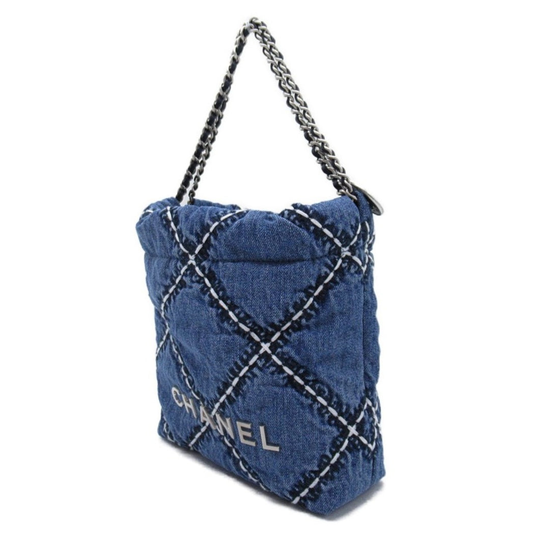 Chanel Denim Mini Chain Shoulder Bag AS3980