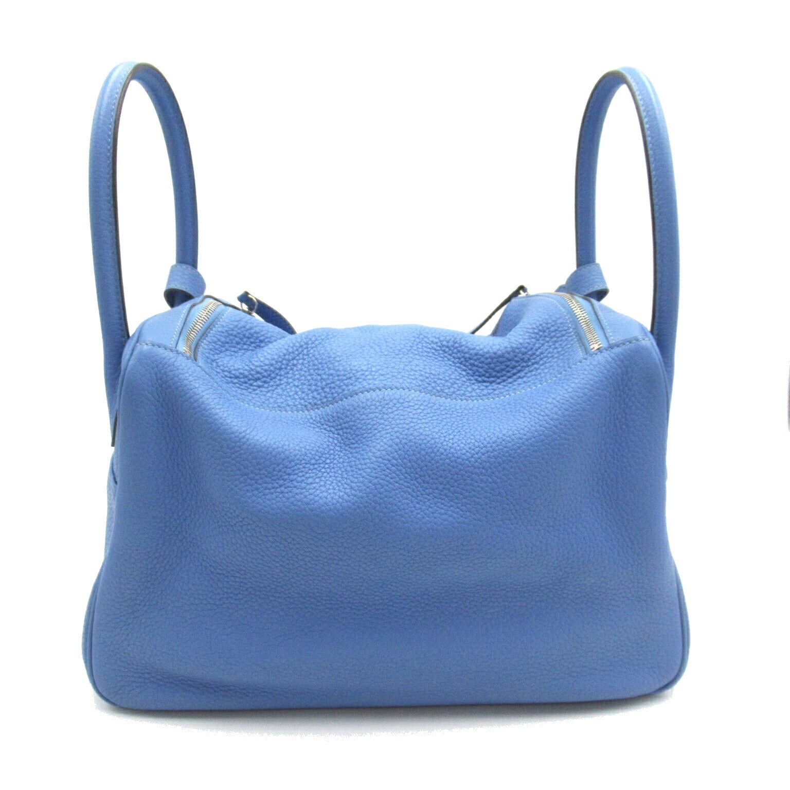 Hermes Lindy 34 Handbag Blue Calf Leather