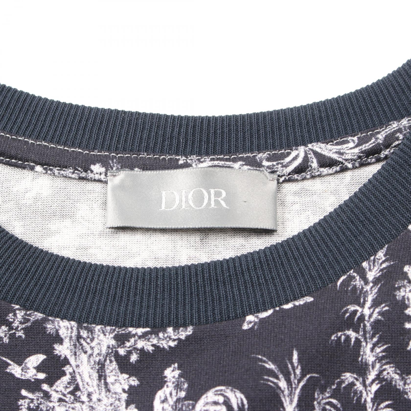 Dior Cotton T-Shirt Navy/White