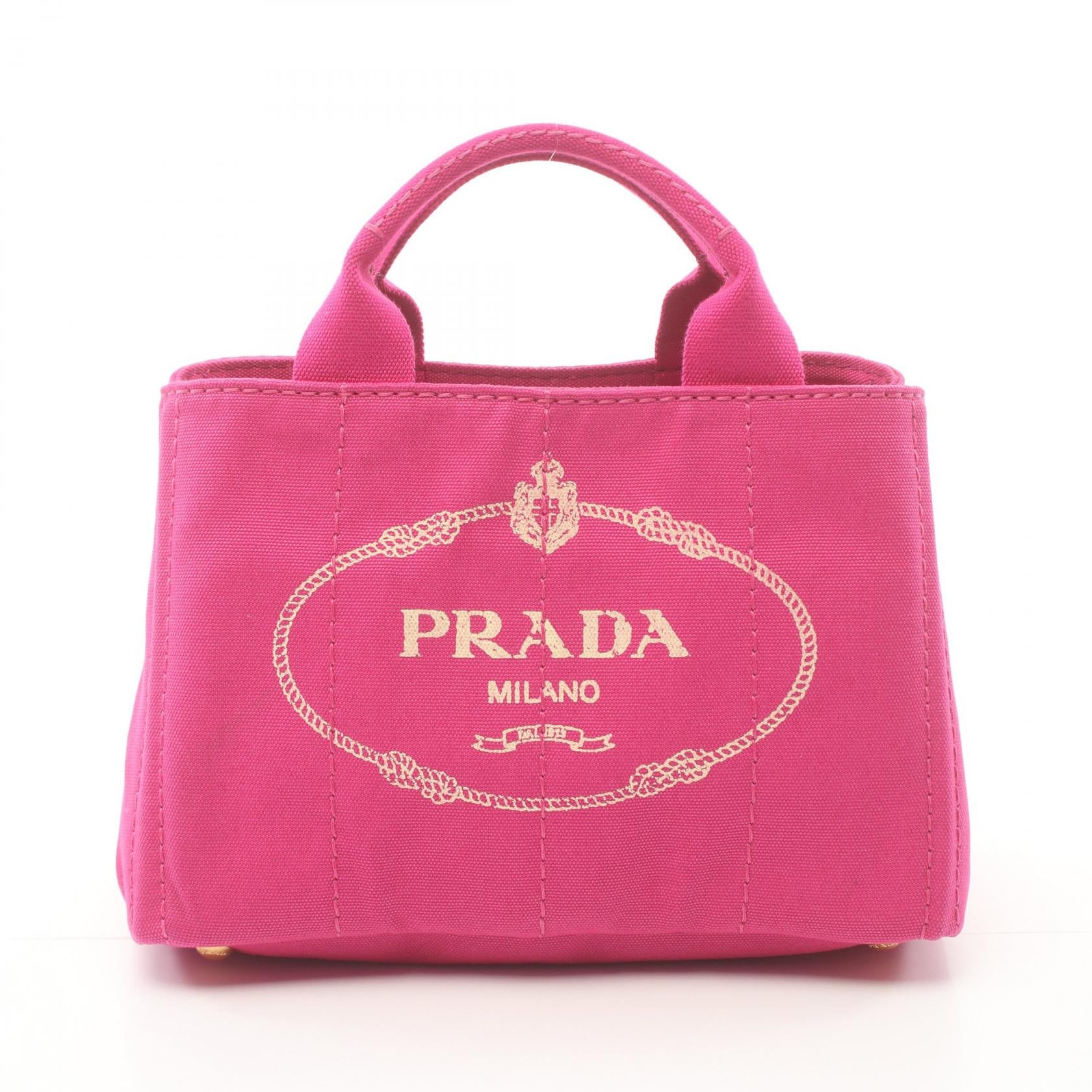 Prada Canapa Mini Tote Bag Canvas Tote Bag BN2439 in Great Condition