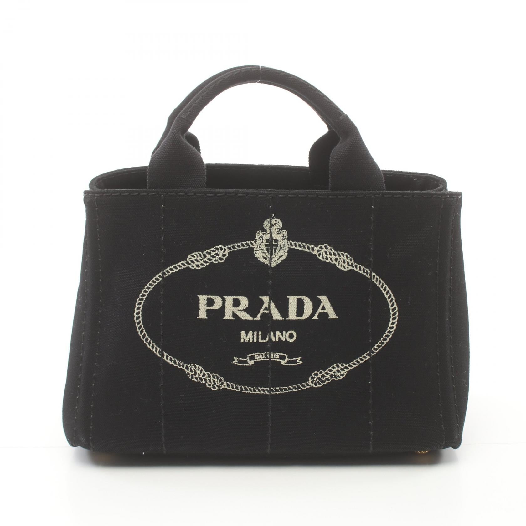 Prada Canapa Mini Tote Bag Canvas Tote Bag BN2439 in Very Good Condition