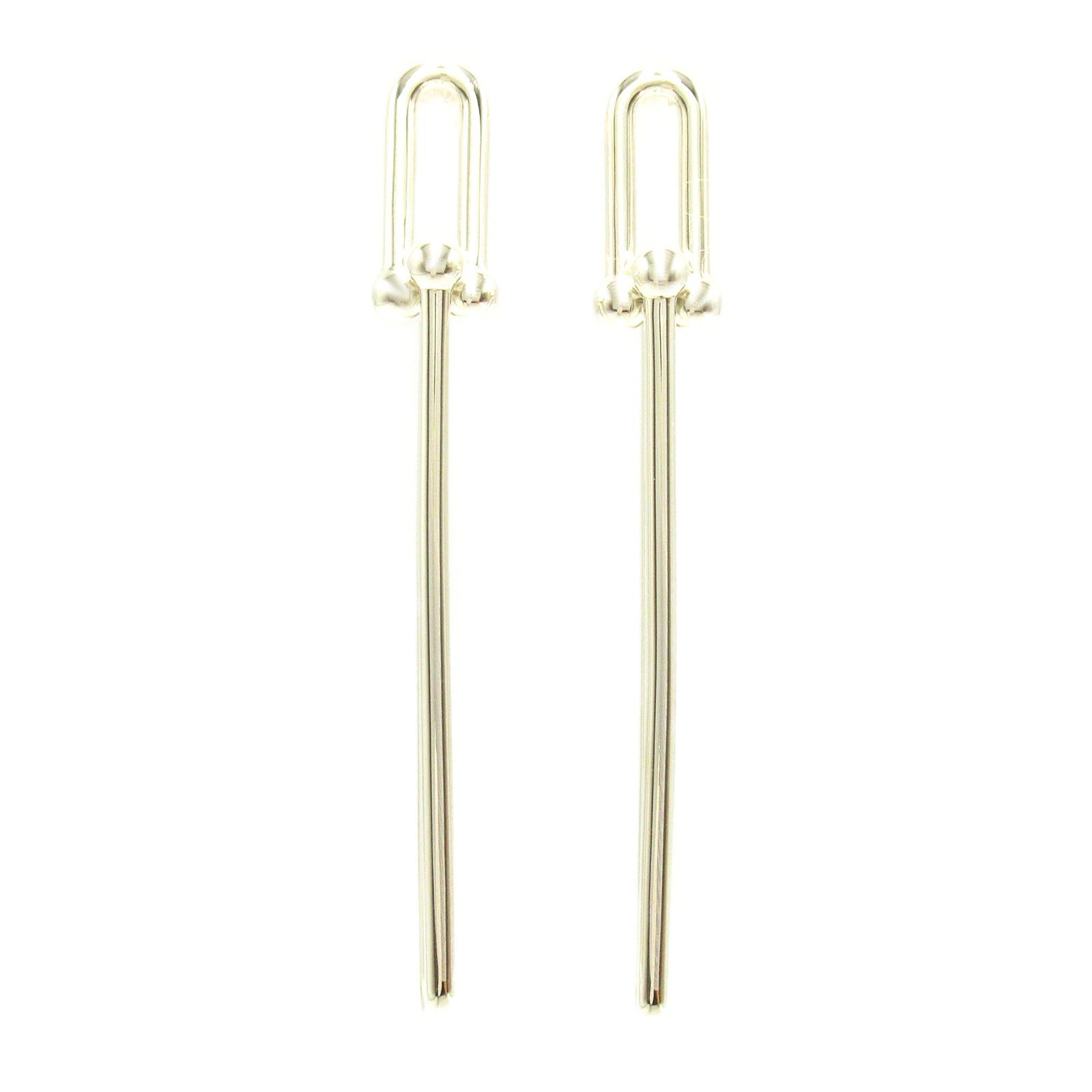 Tiffany & Co Silver 925 Hardware Long Link Earrings