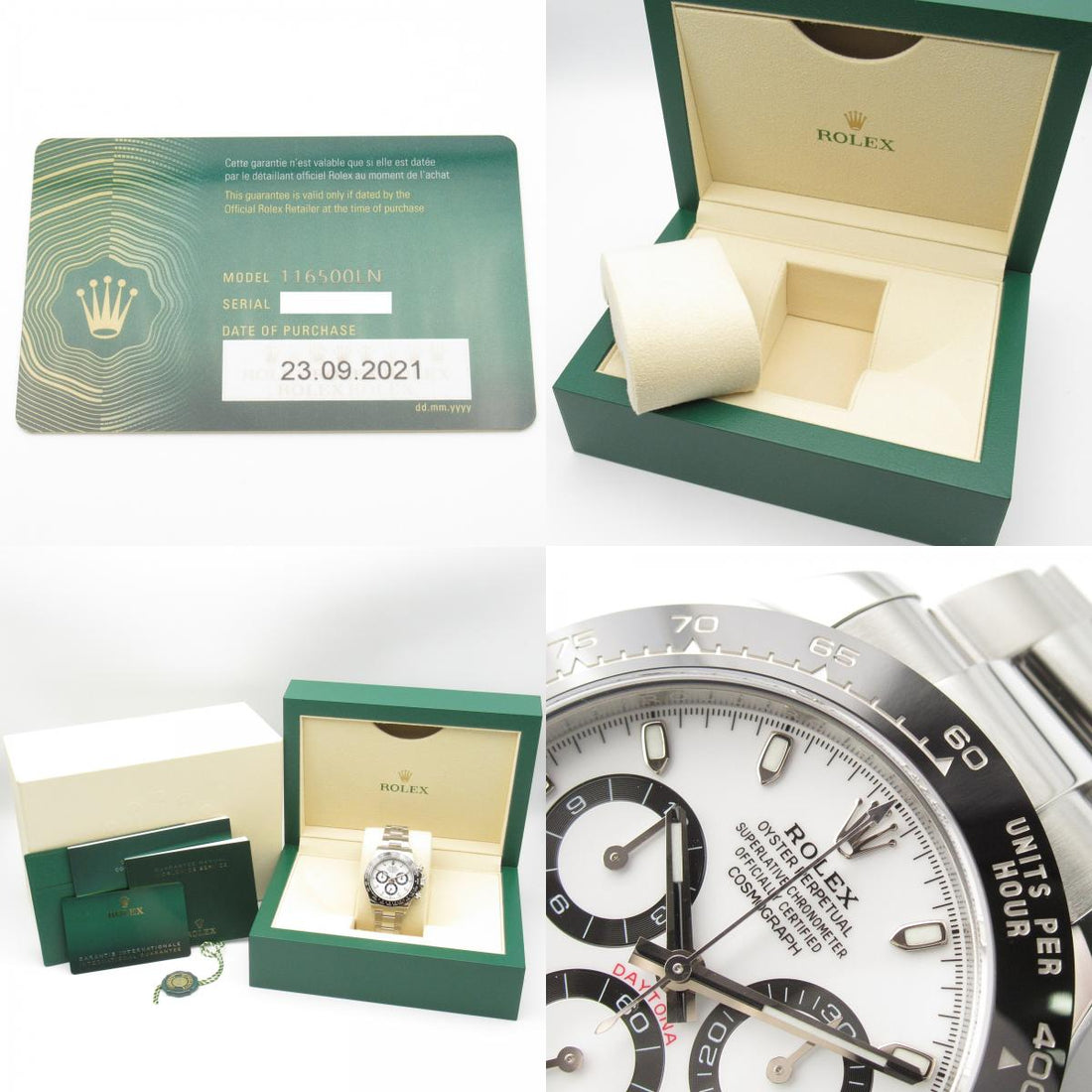 Rolex Daytona Stainless Steel Watch 116500LN