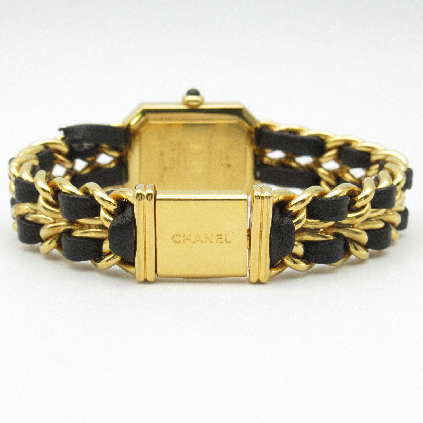 Chanel Premiere L Watch Gold Plated Leather H0001