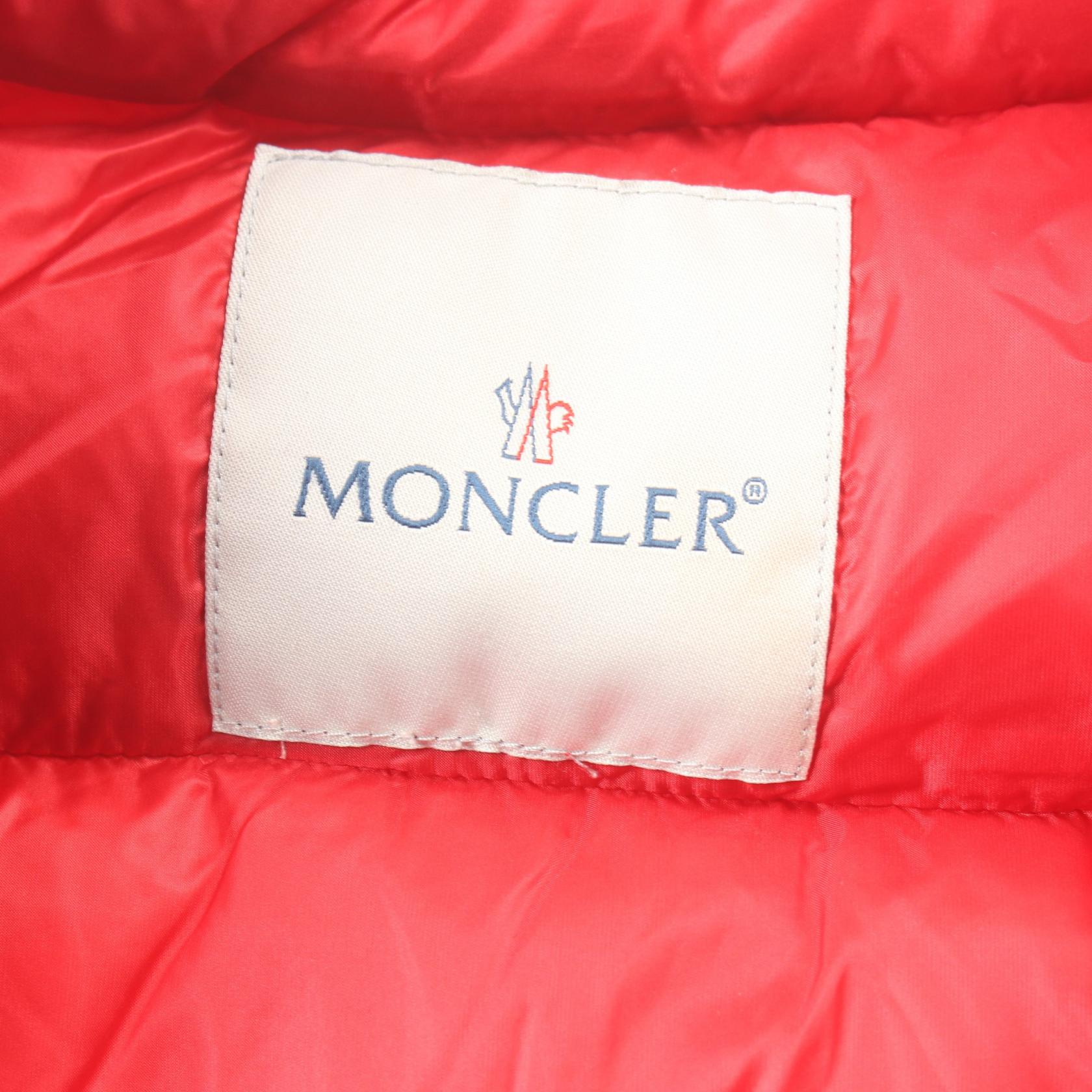 Moncler Nylon Down Vest Outerwear Red