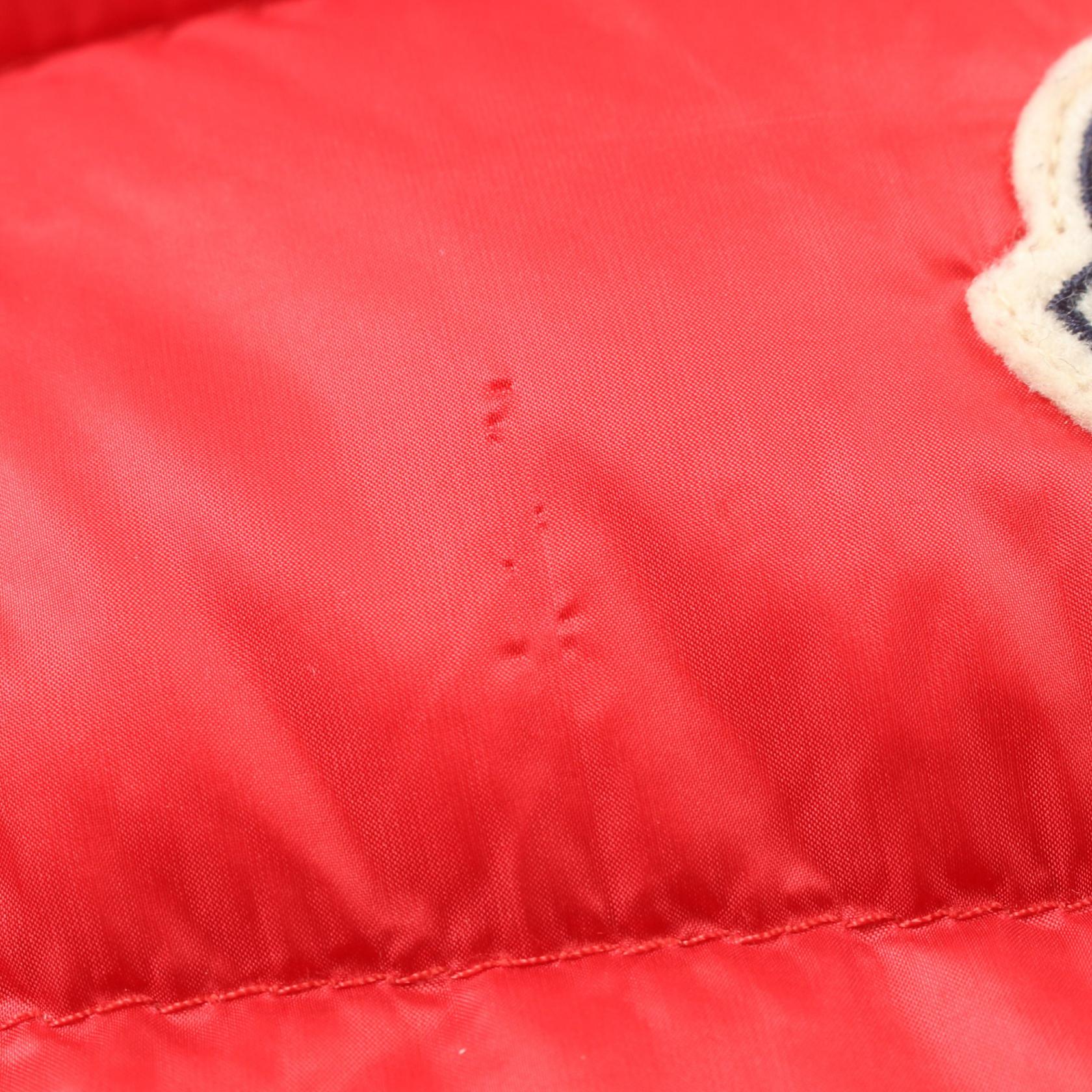 Moncler Nylon Down Vest Outerwear Red