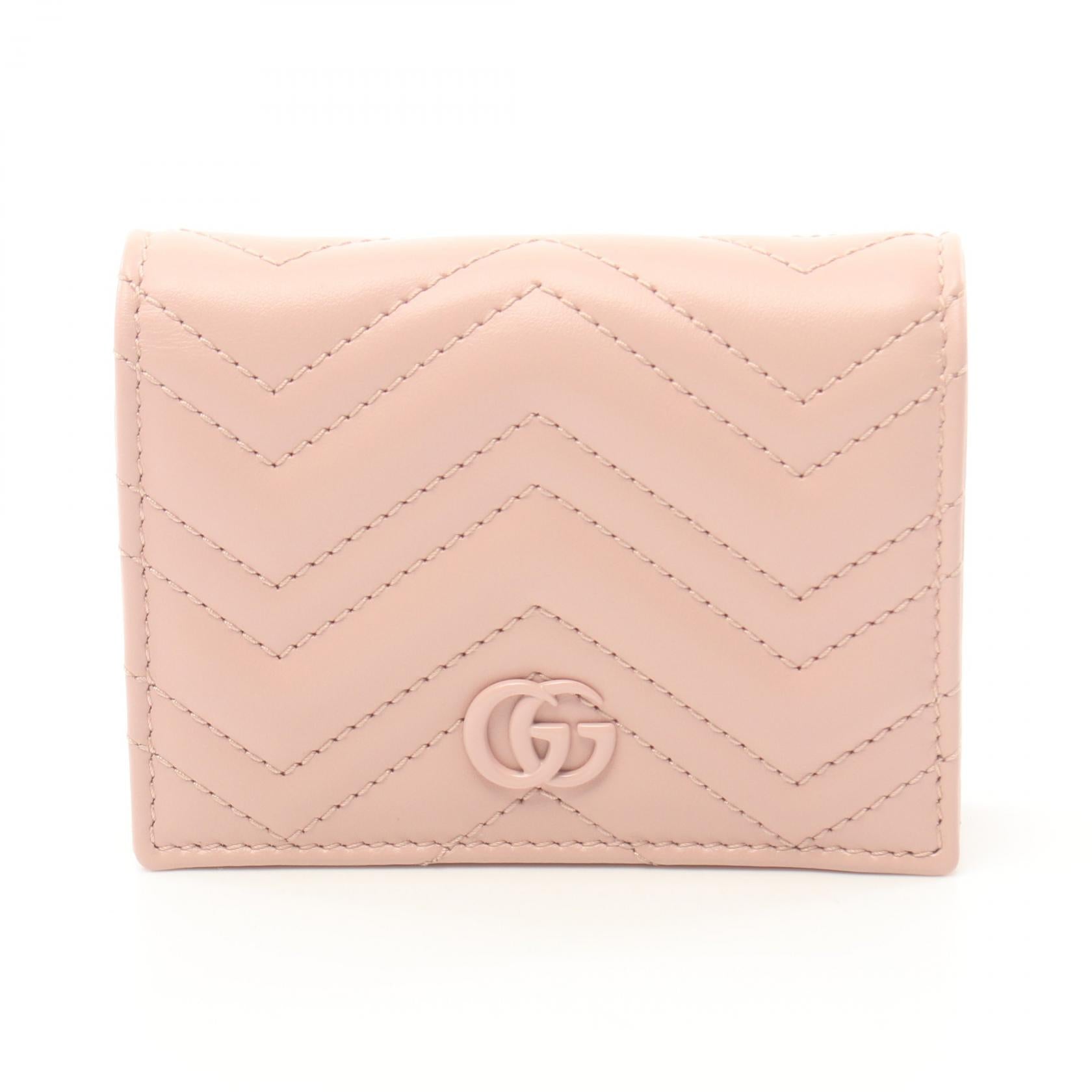 Gucci GG Marmont Leather Bifold Wallet Pink