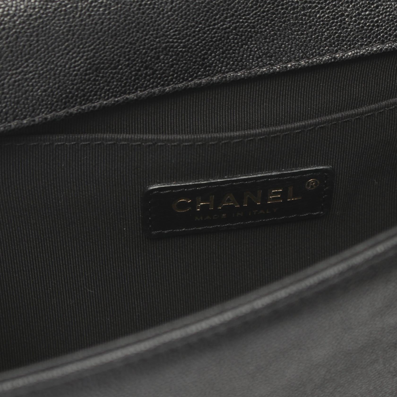 Chanel Boy V-Stitch Leather Shoulder Bag