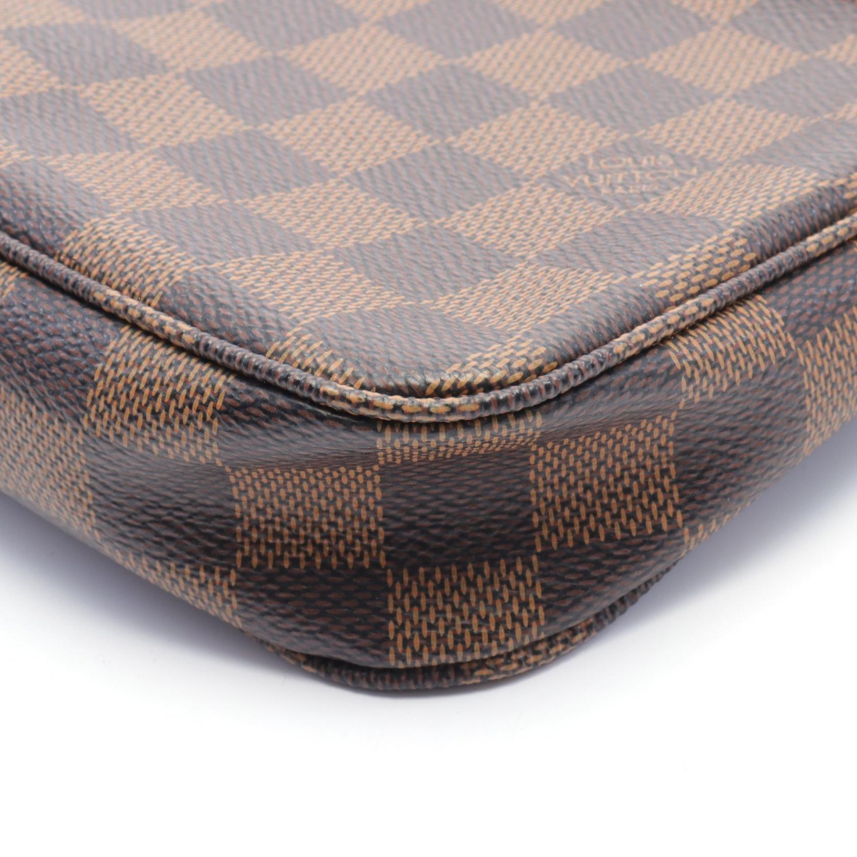 Louis Vuitton Damier Canvas Leather Handbag N41206