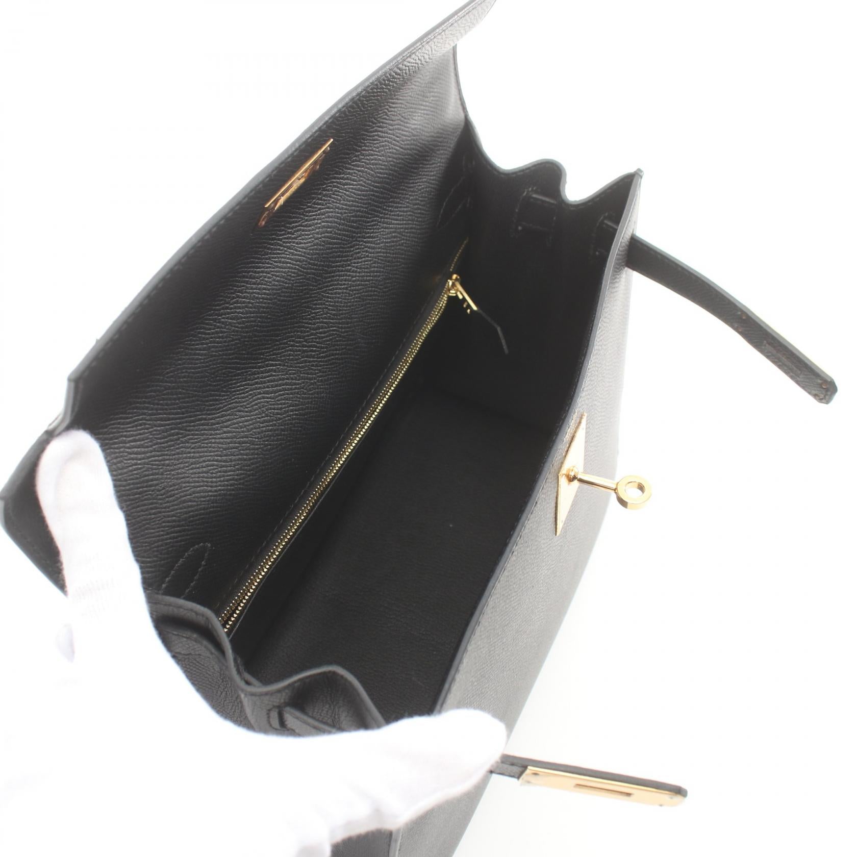 Hermes Kelly 28 Handbag Black