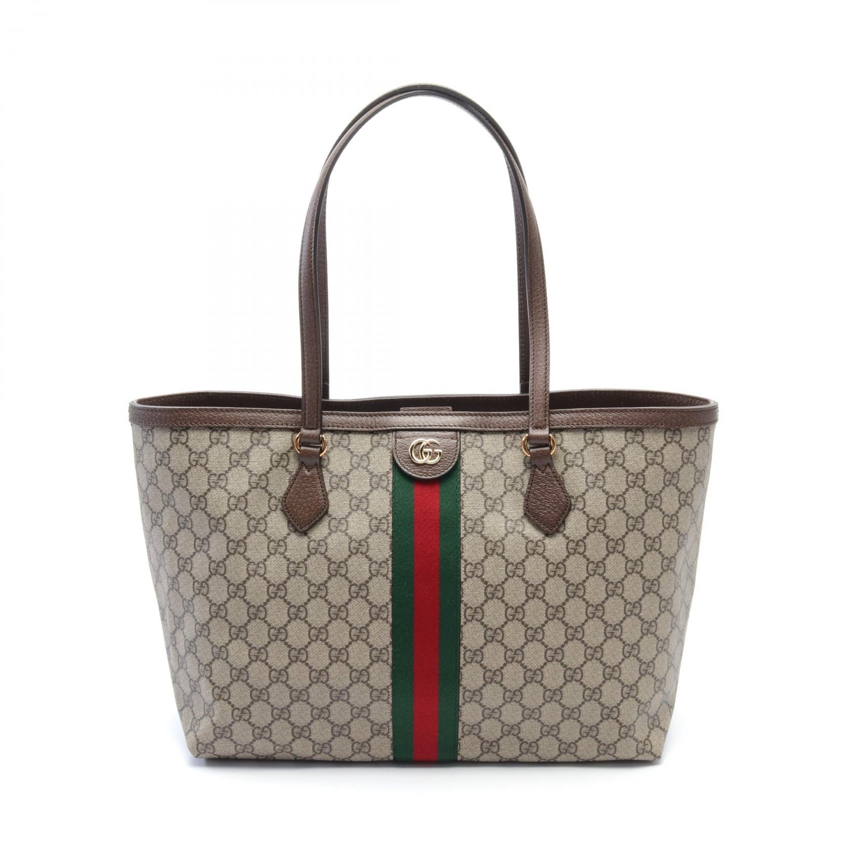 Gucci Medium Tote Bag PVC Coated Canvas Leather