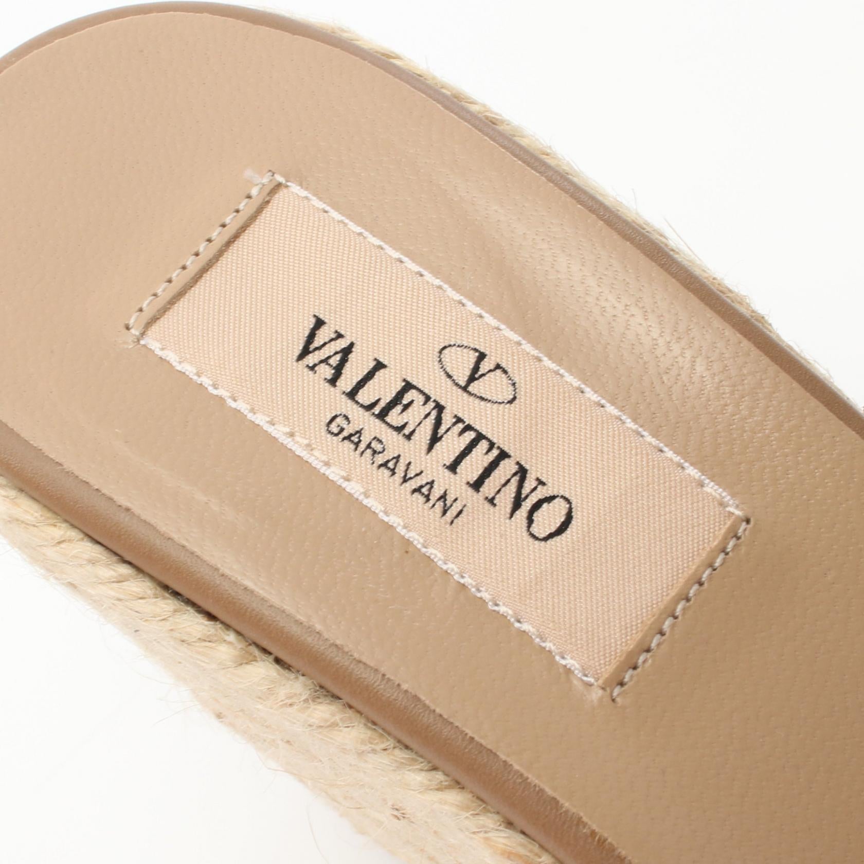 Valentino Fabric Sandals Beige