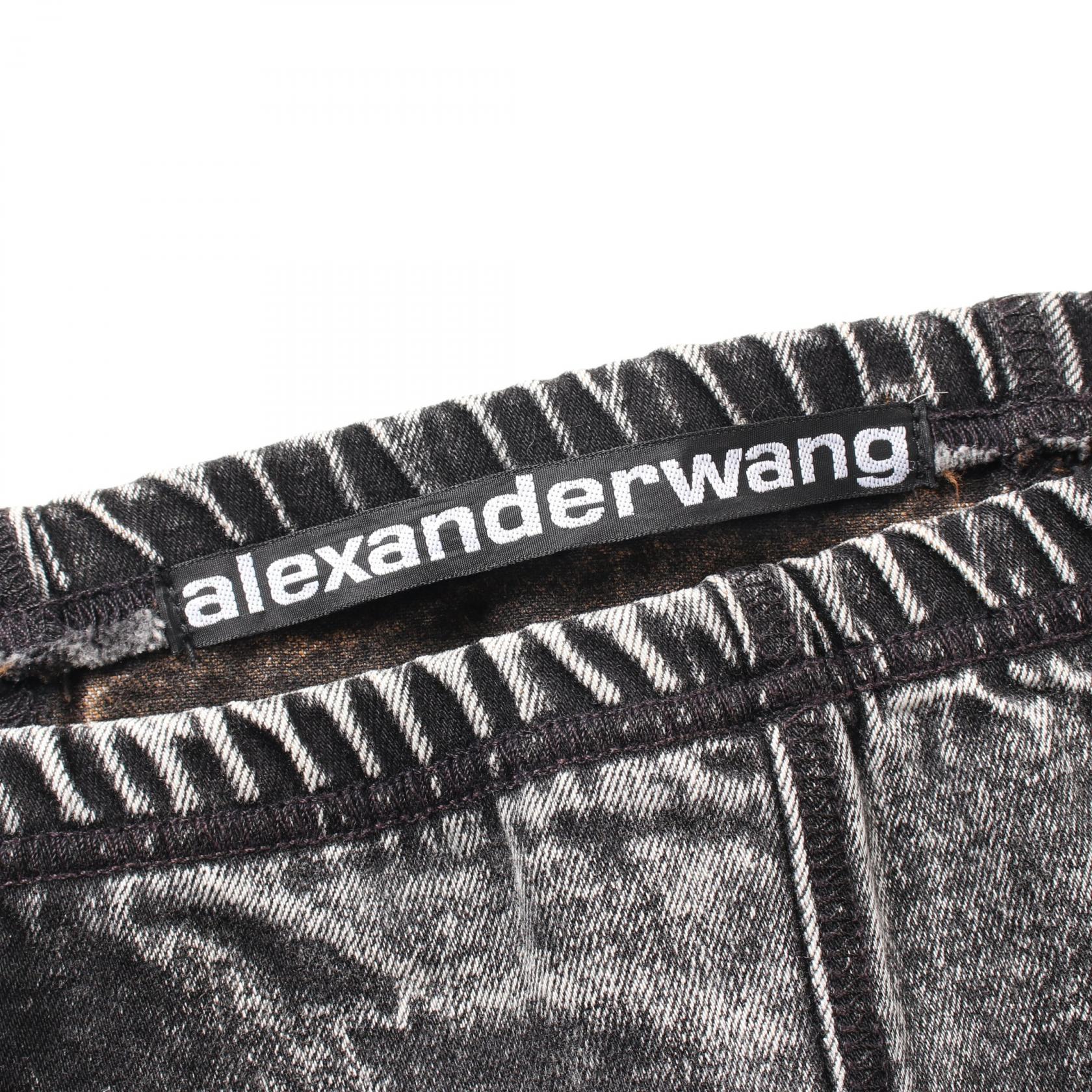 Alexander Wang Denim Pants Cotton Gray