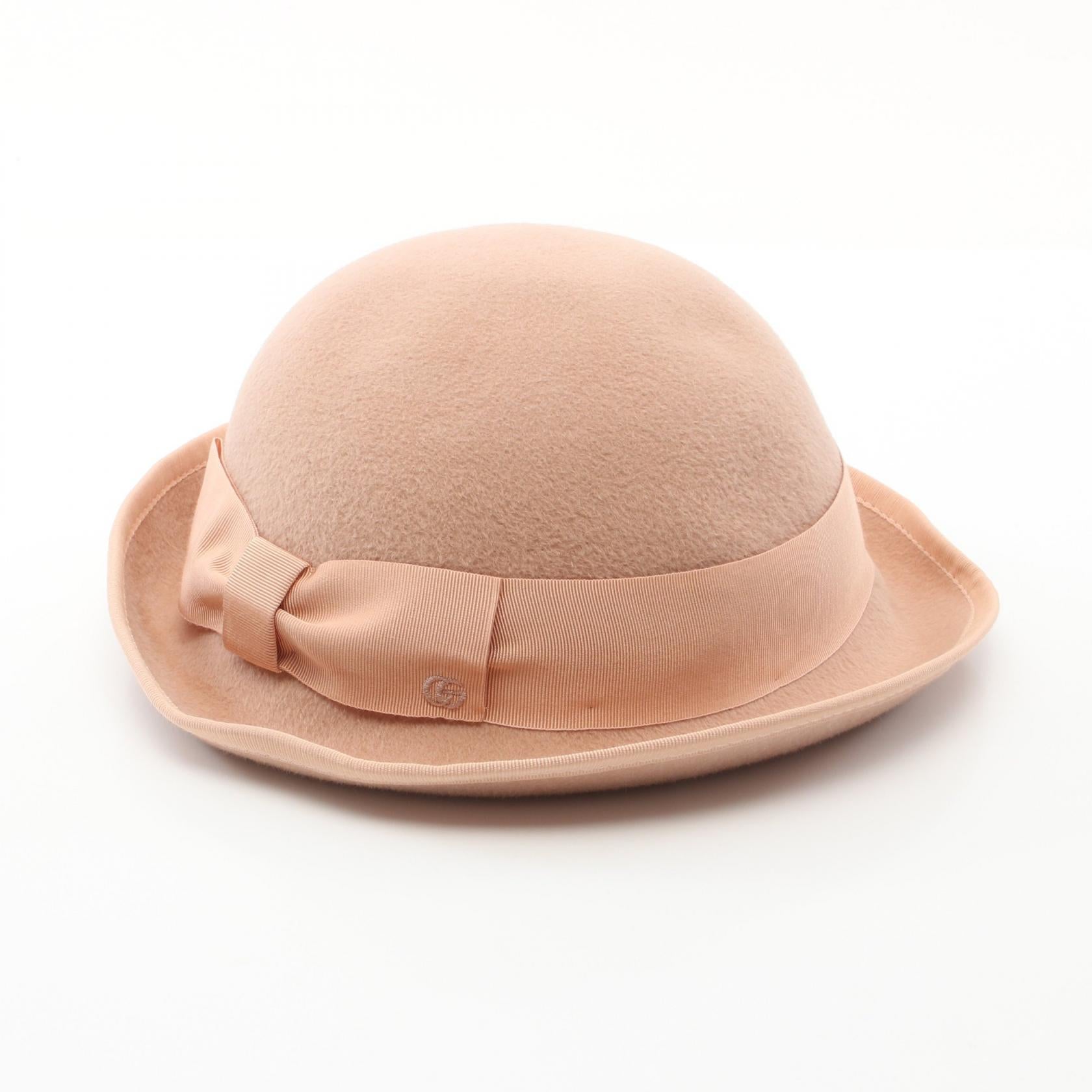 Gucci Rabbit Felt Hat Pink 706805