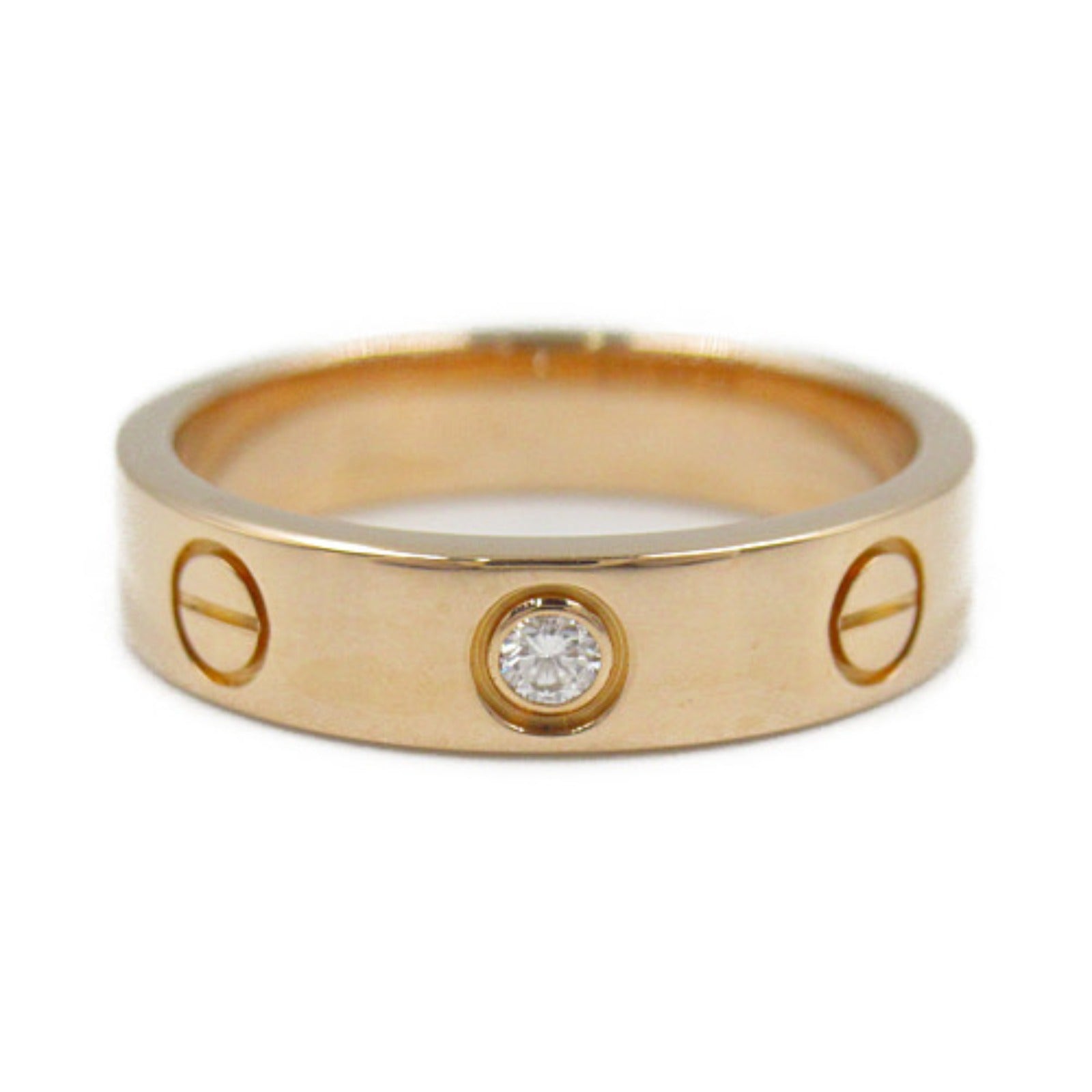 Cartier Diamond K18PG Pink Gold Mini Love Ring B40507