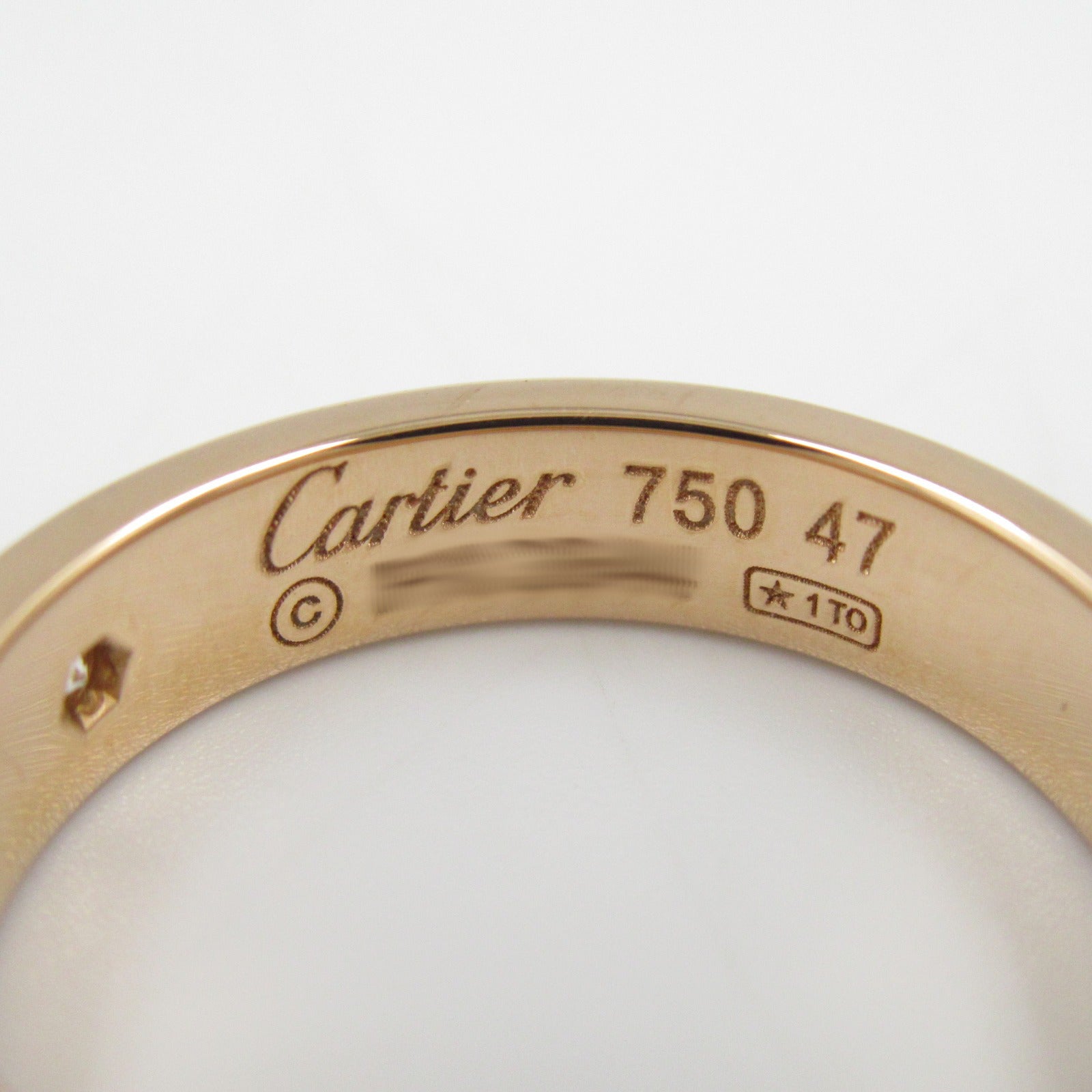 Cartier Diamond K18PG Pink Gold Mini Love Ring B40507