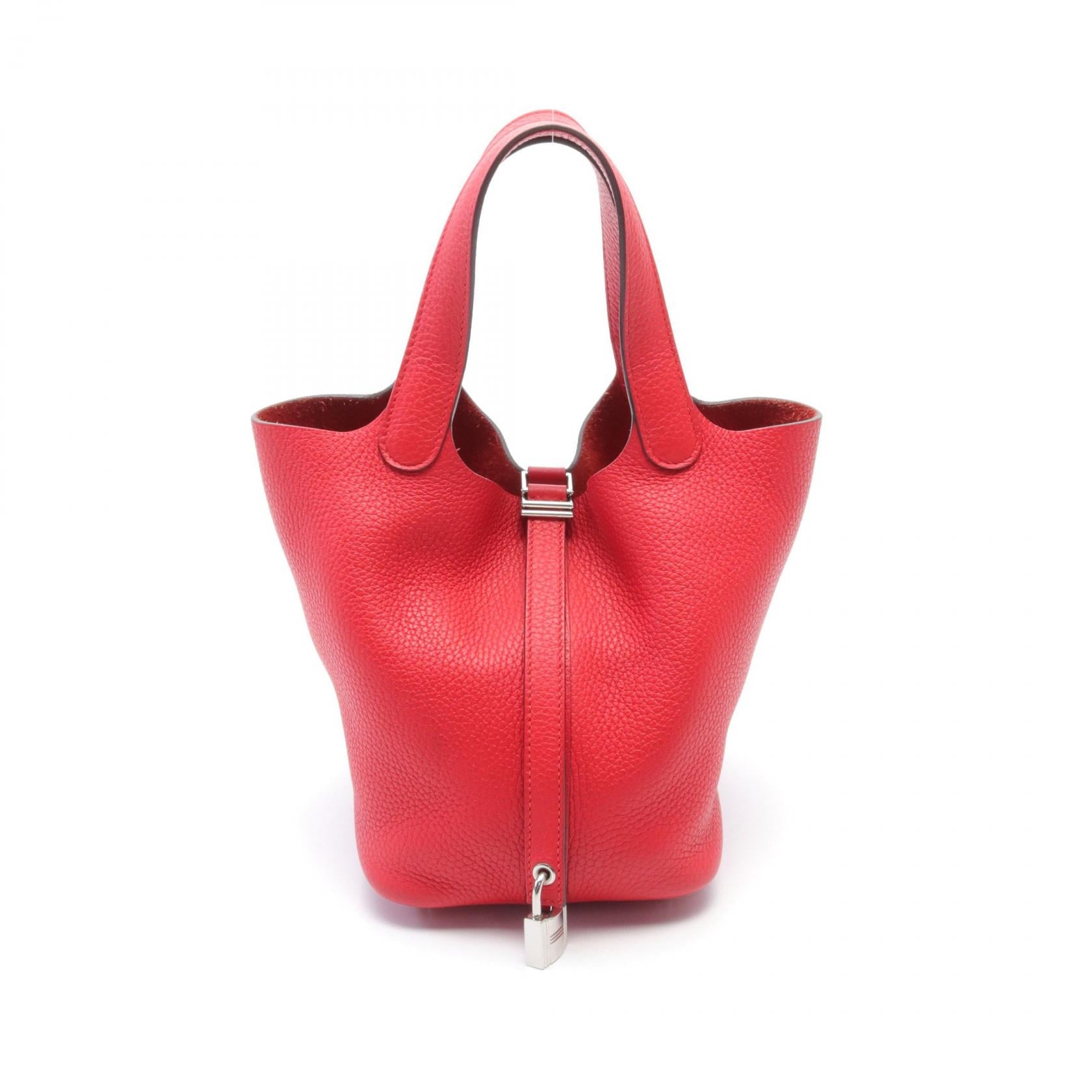 Hermes Picotin Lock PM Handbag Red