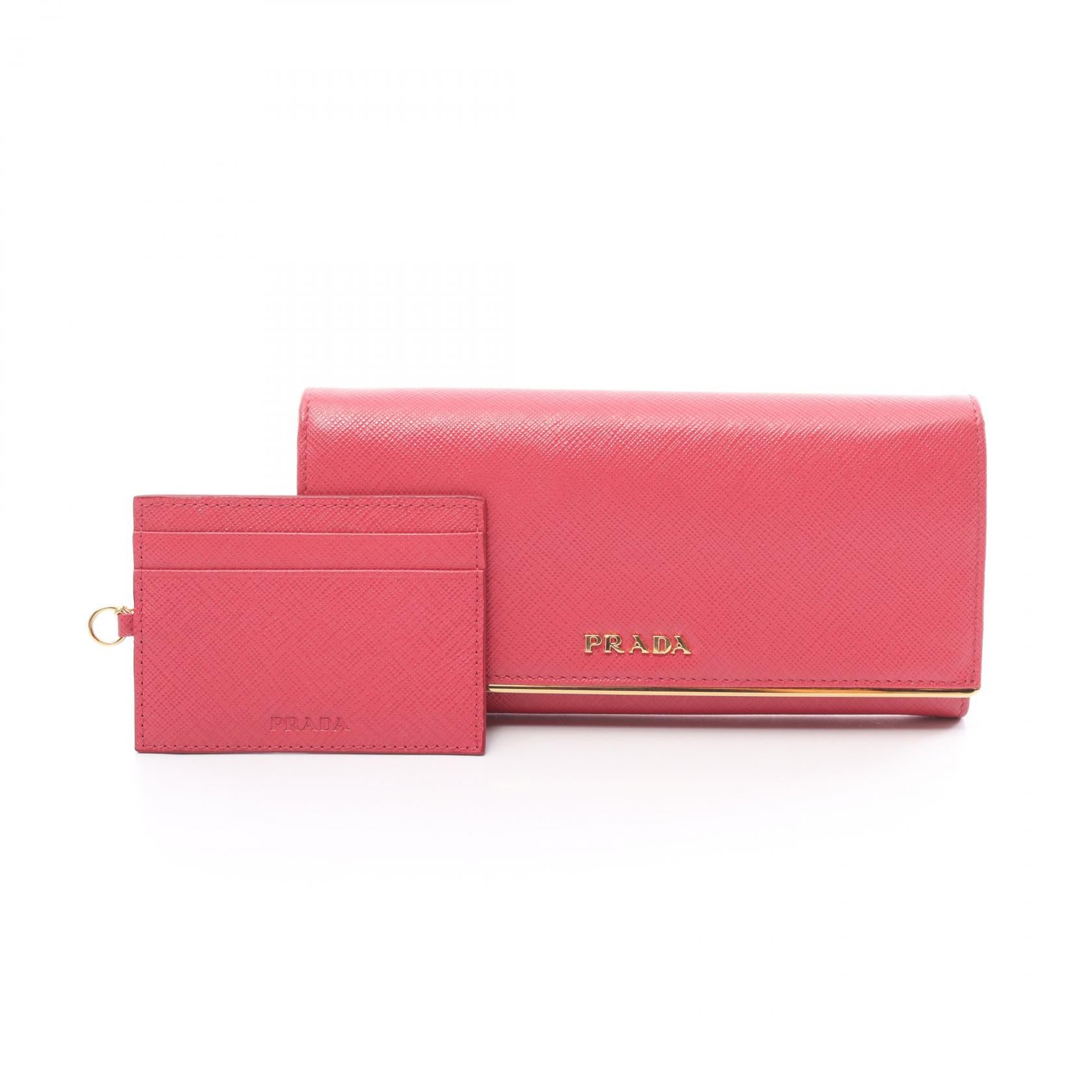 Prada Saffiano Metal Bifold Long Wallet 1MH132