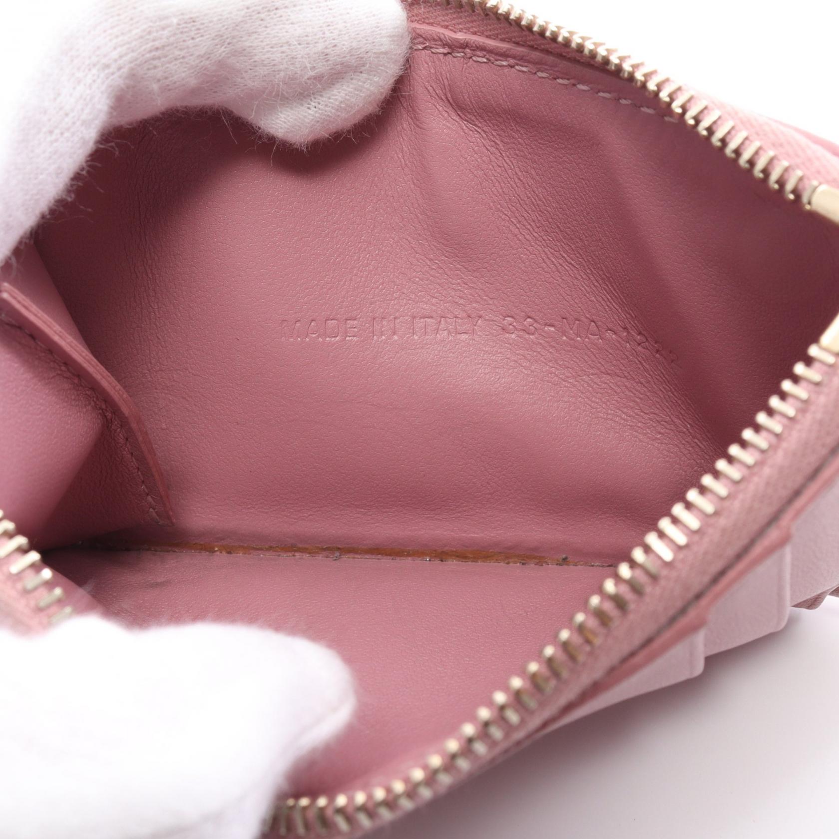 Dior Lady Dior Leather Coin Case Pink