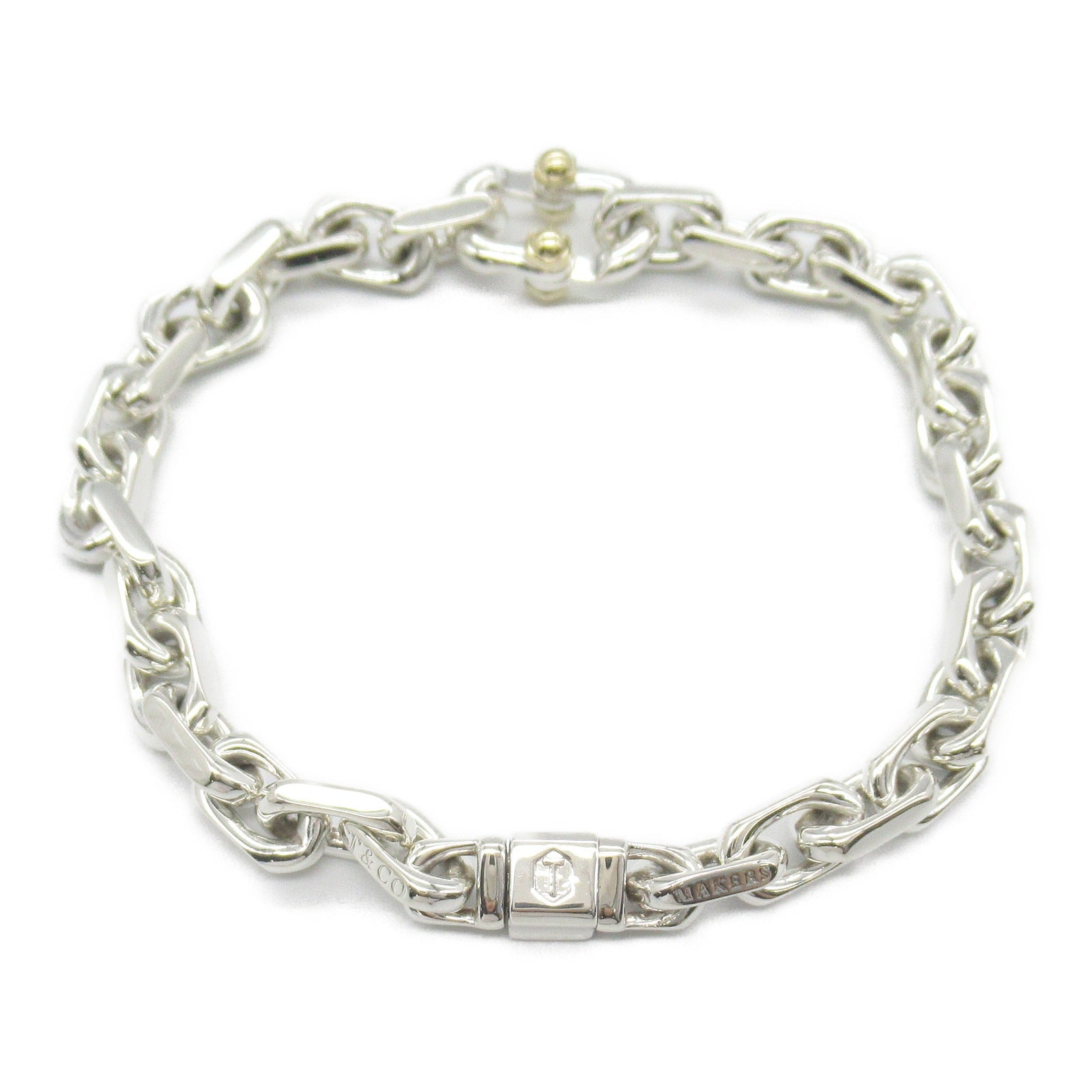 Tiffany & Co Silver 1837 Narrow Chain Bracelet