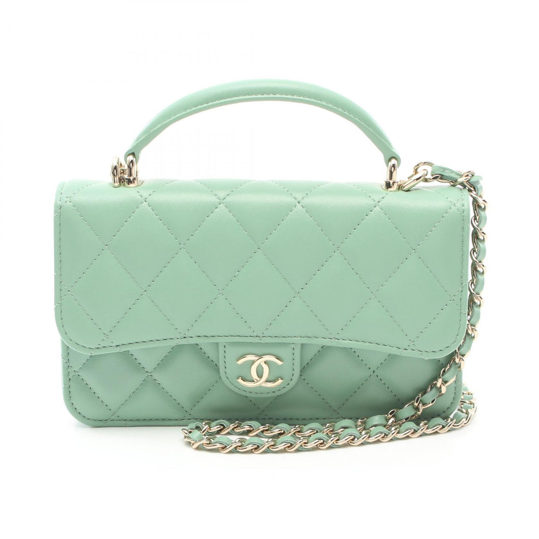 Chanel Lambskin Matelasse Phone Case Shoulder Bag