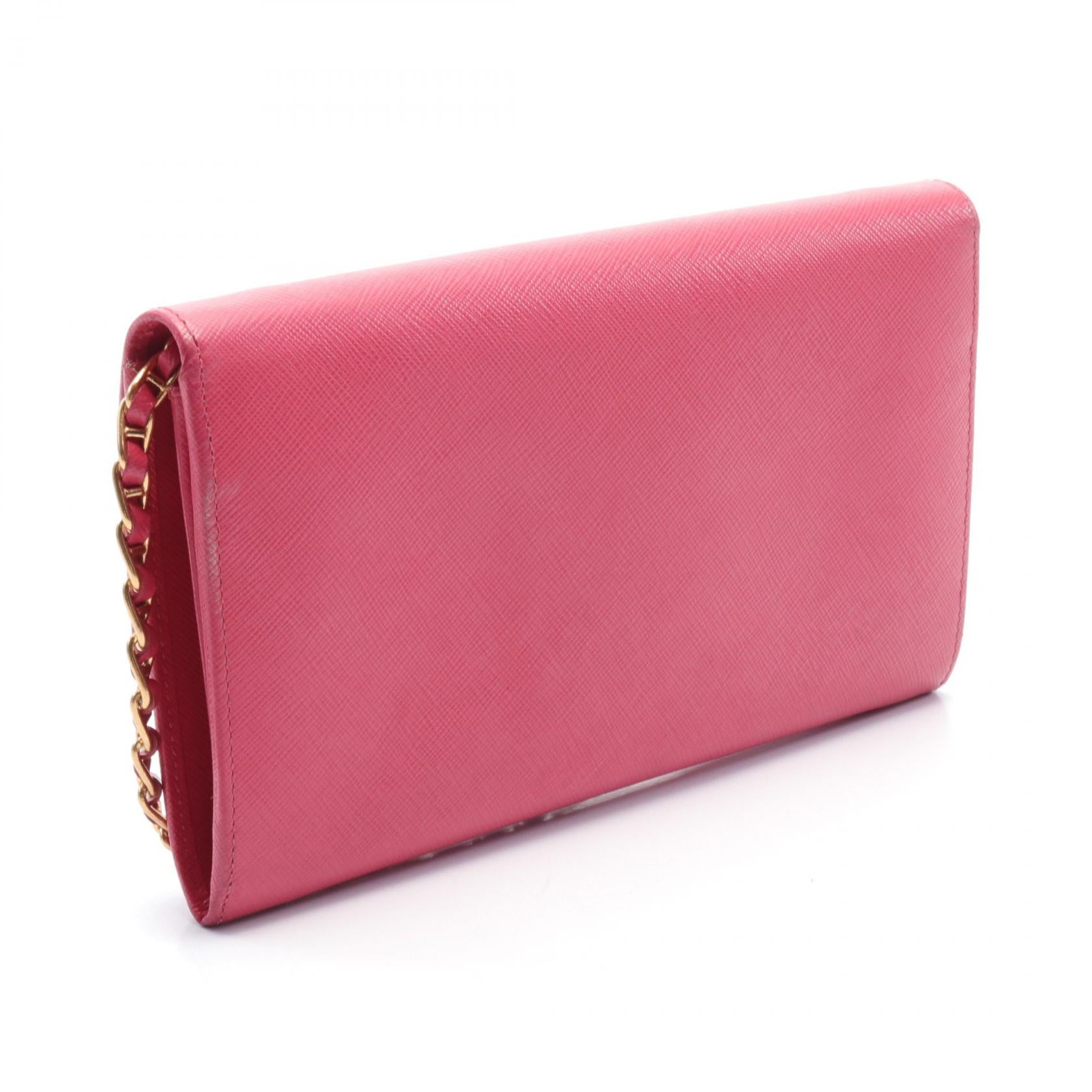 Prada Leather Shoulder Bag Pink