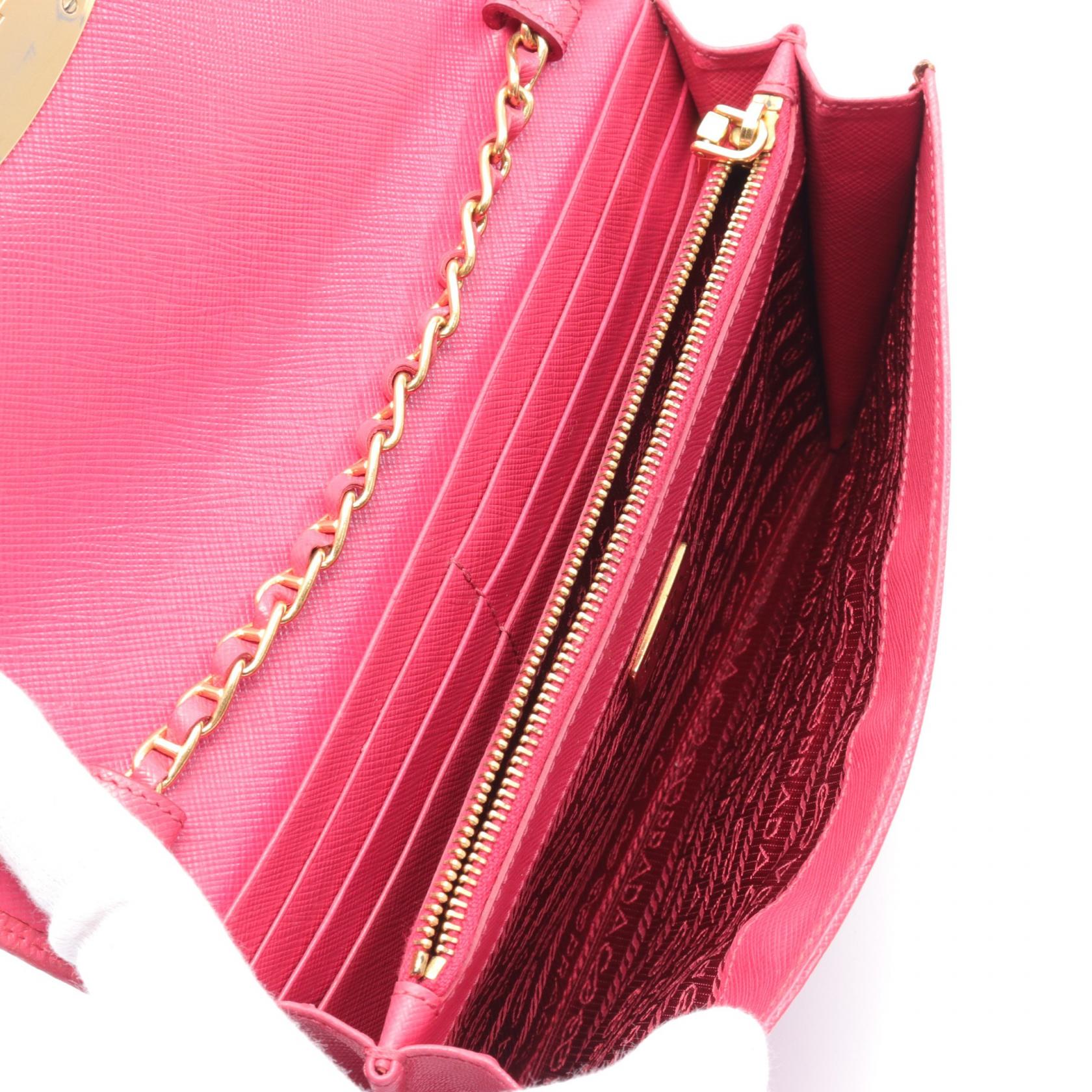 Prada Leather Shoulder Bag Pink