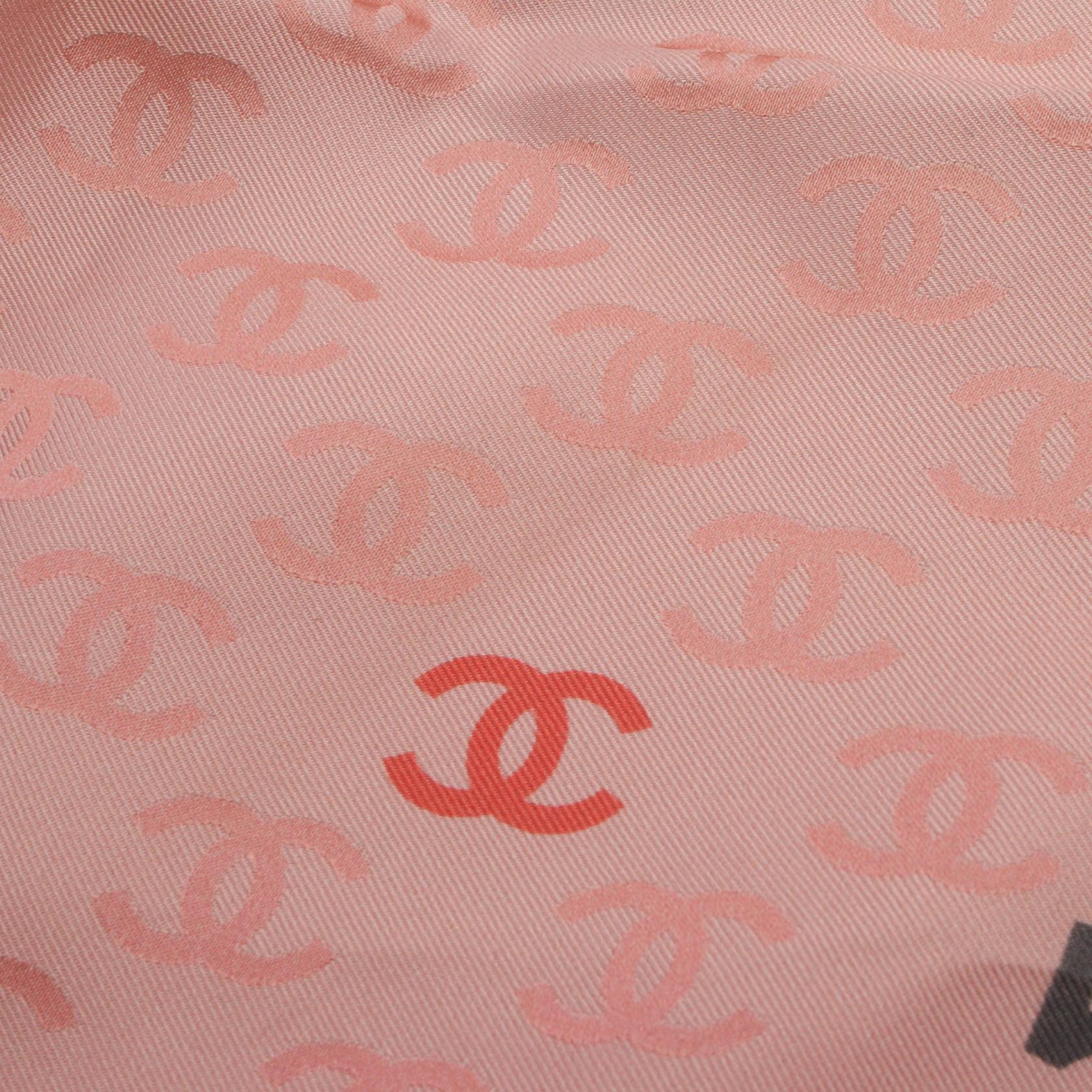 Chanel Silk Coco Mark Scarf