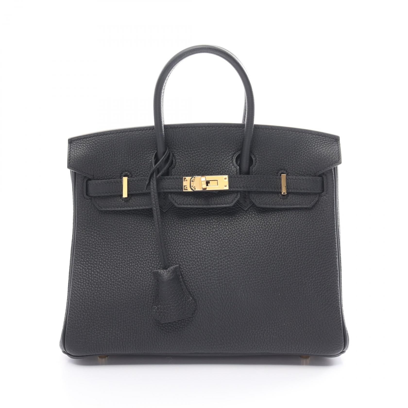 Hermes Birkin 25 Togo Handbag Black