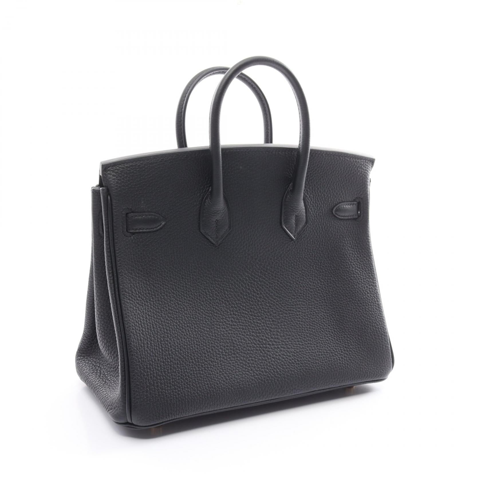 Hermes Birkin 25 Togo Handbag Black