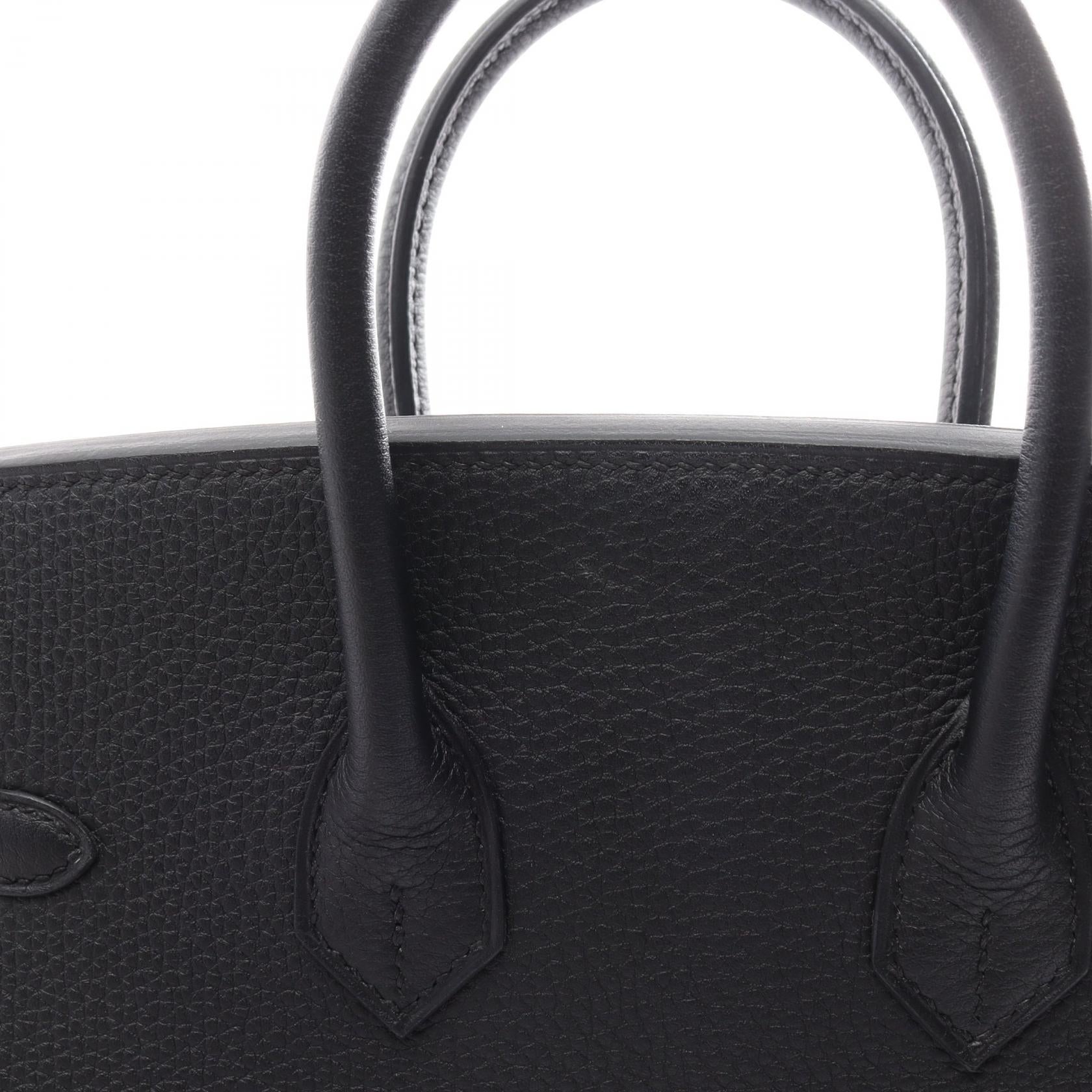 Hermes Birkin 25 Togo Handbag Black