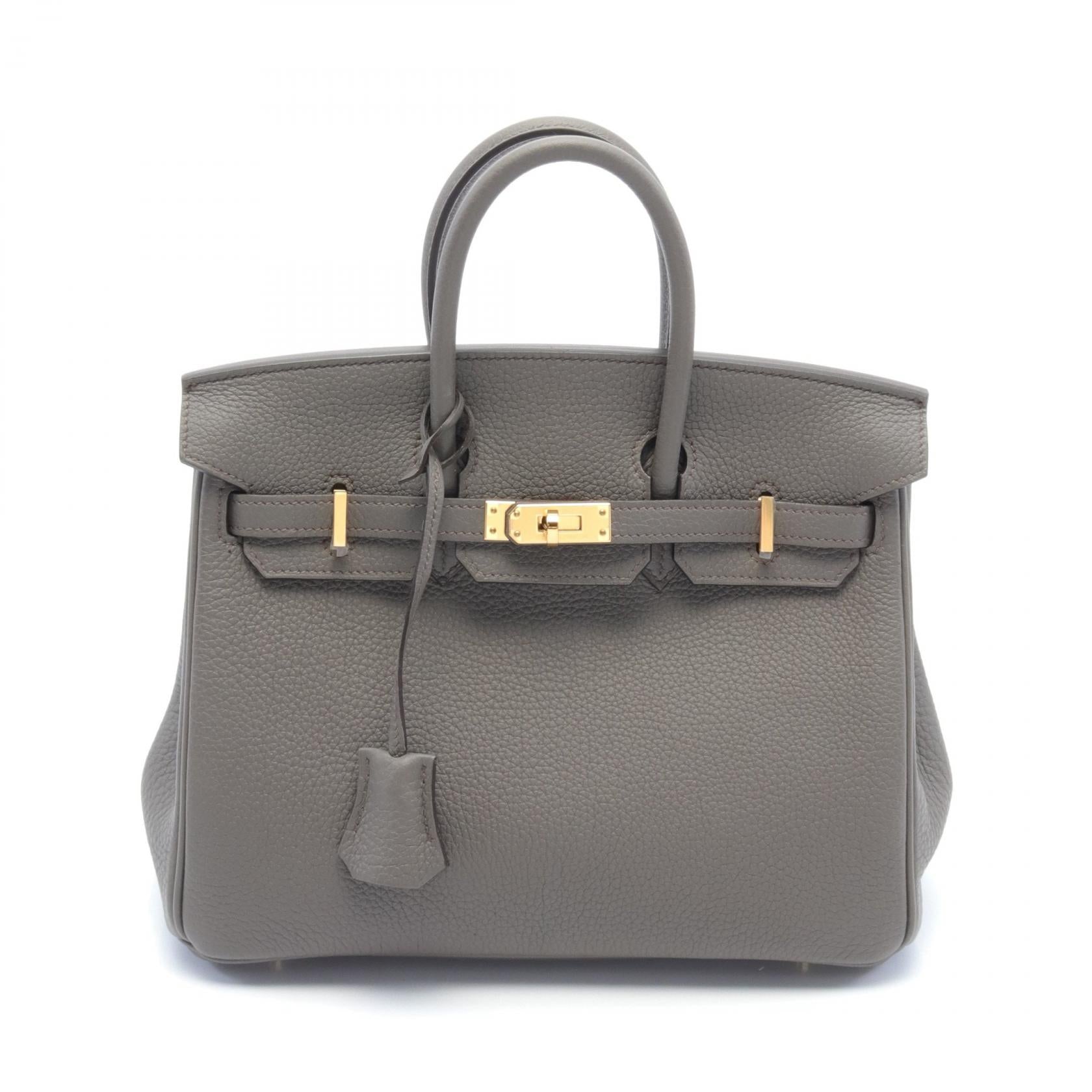 Hermes Birkin 25 Togo Handbag Gray