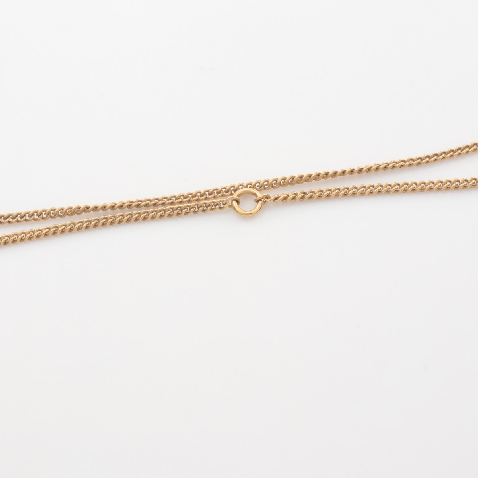 Chanel Coco Mark Necklace Gold Plated