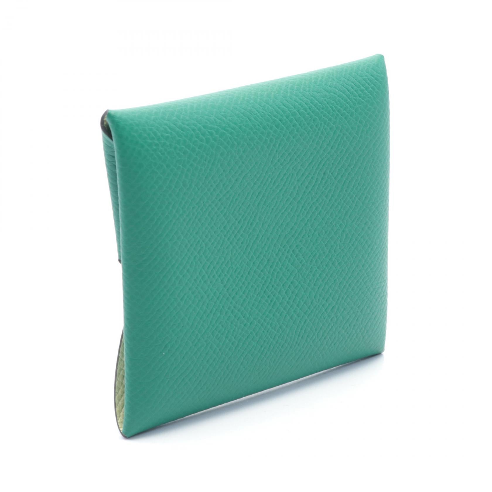 Hermes Bastia Verso Coin Case Green