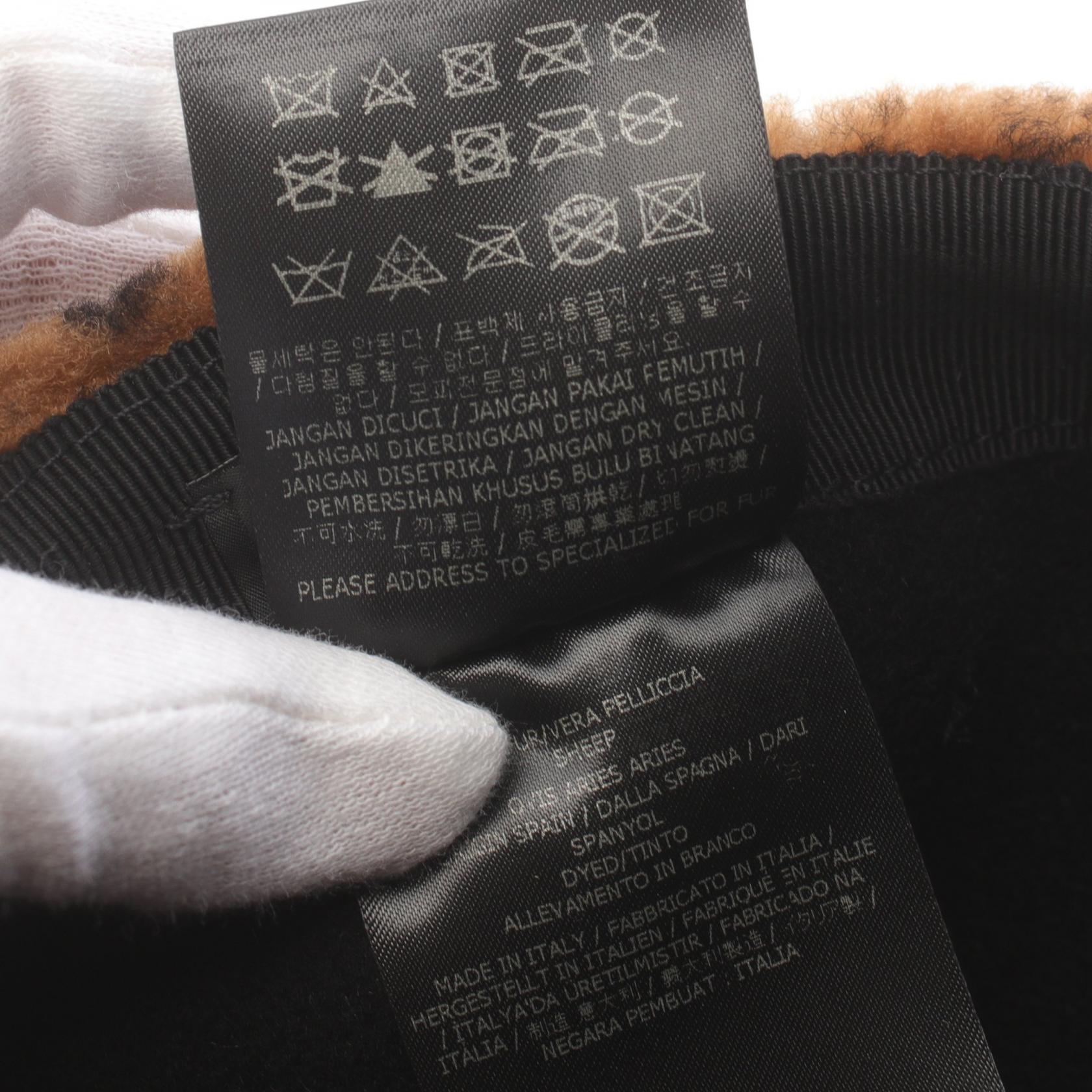 Fendi Wool Cashmere Zucca Cap Hat