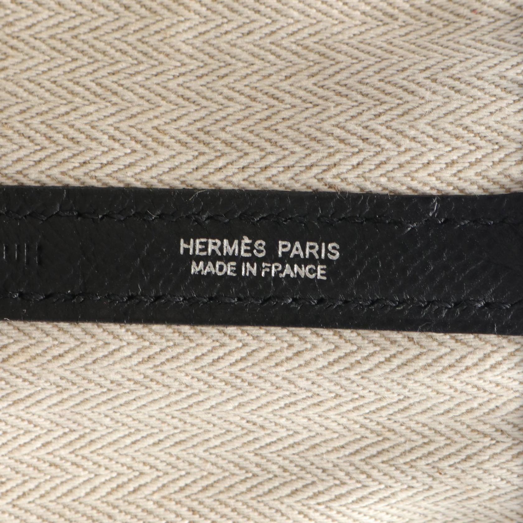 Hermes Garden Party PM Tote Bag Black