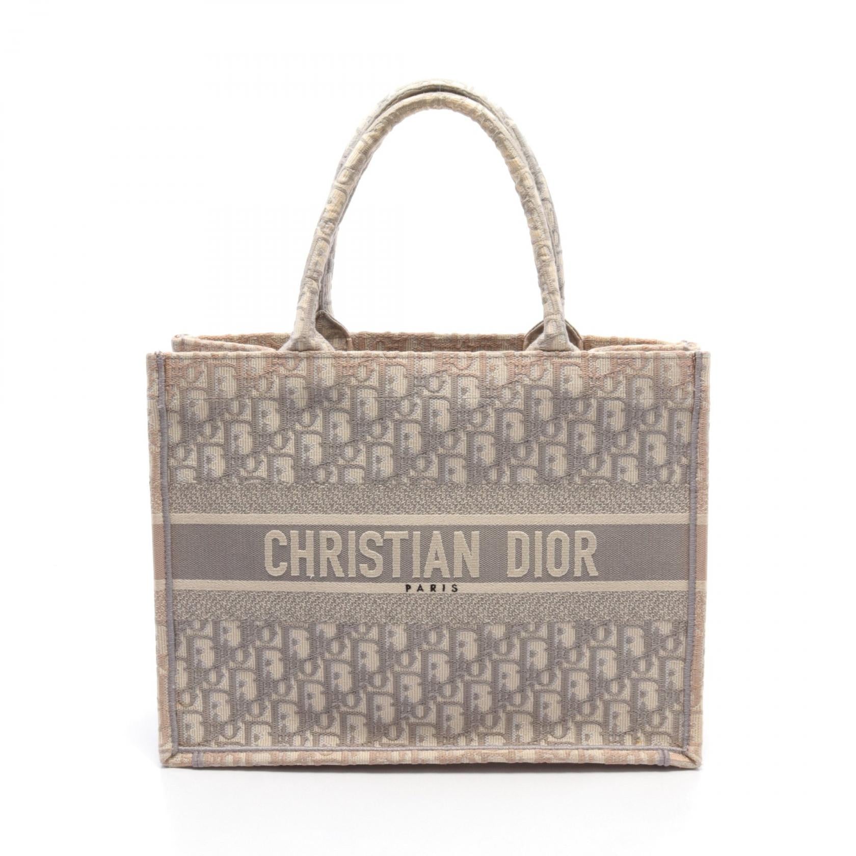 Christian Dior Book Tote Medium Oblique Canvas Bag