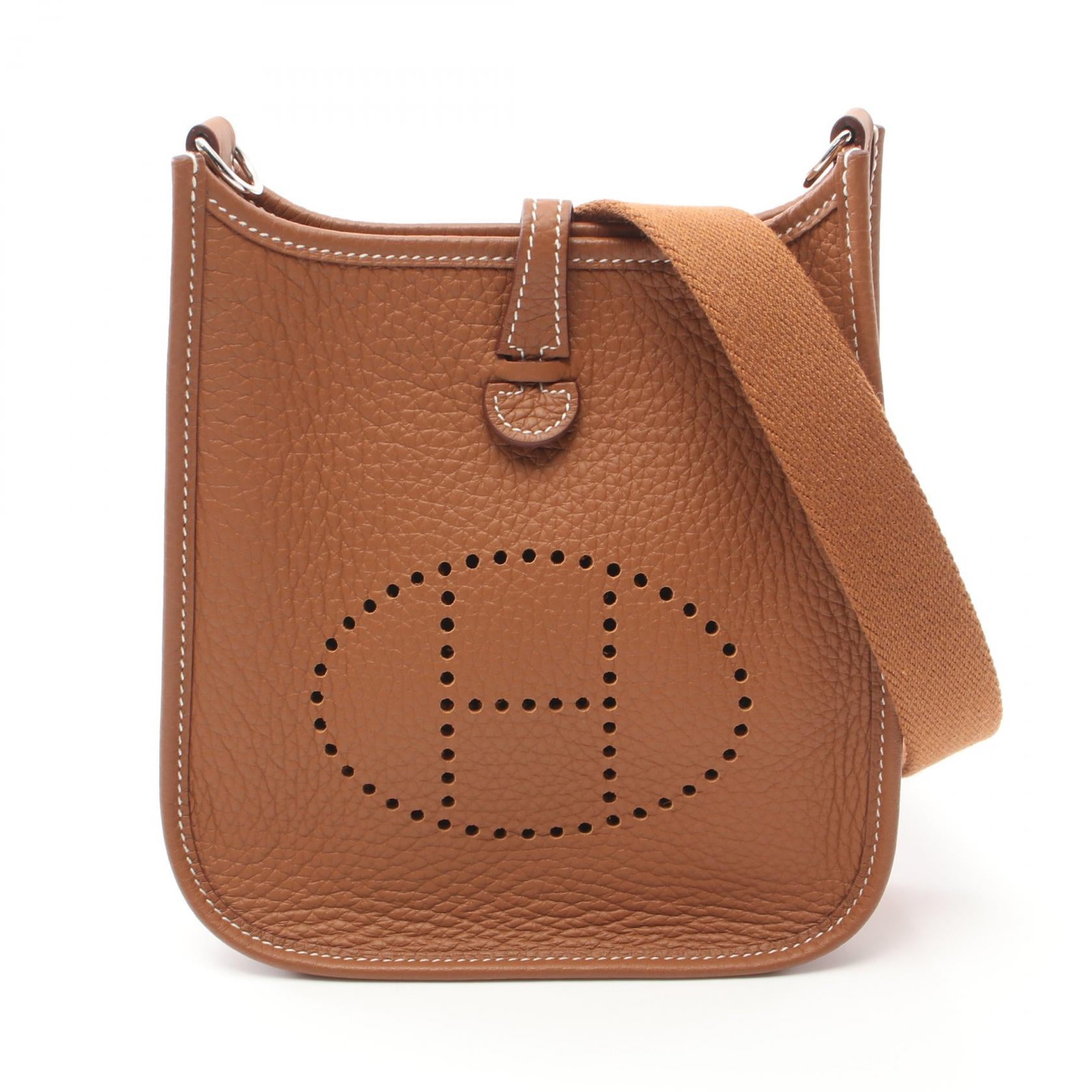 Hermes Evelyne TPM Shoulder Bag Brown