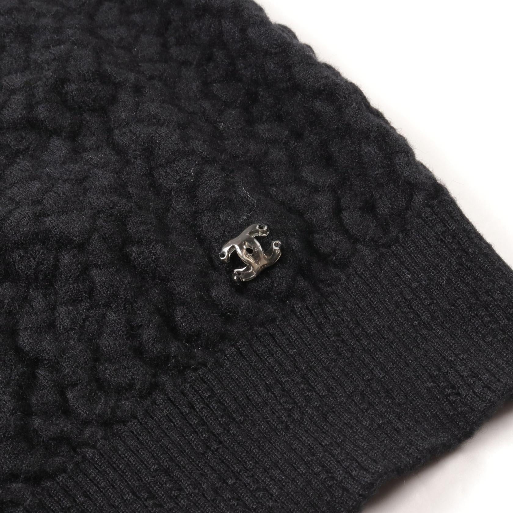 Chanel Cashmere Knit Tank Top Black