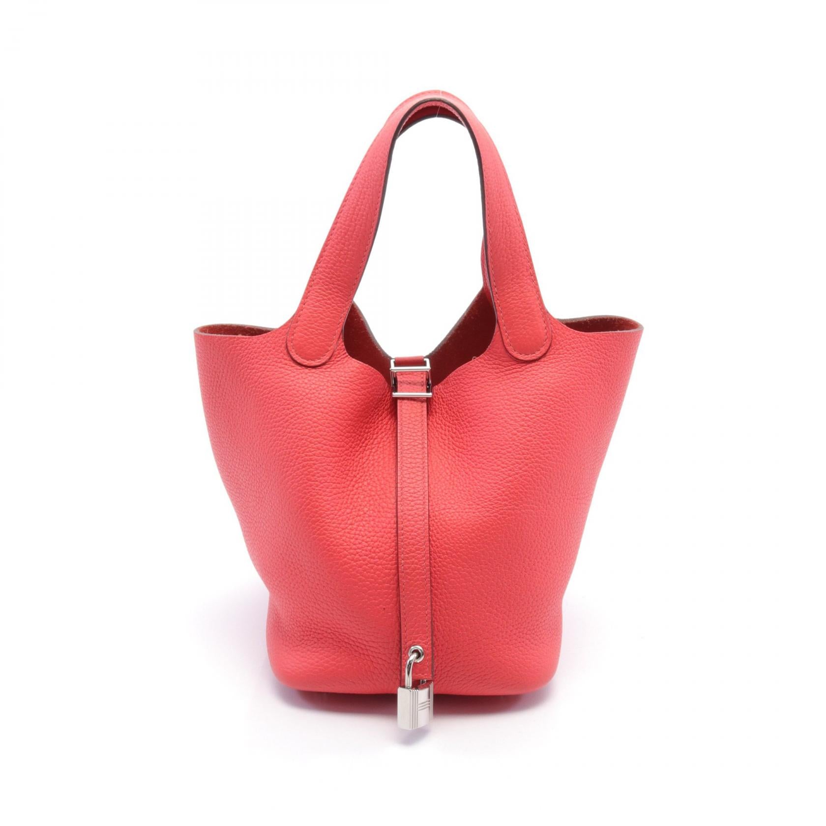 Hermes Picotin Lock PM Handbag Red