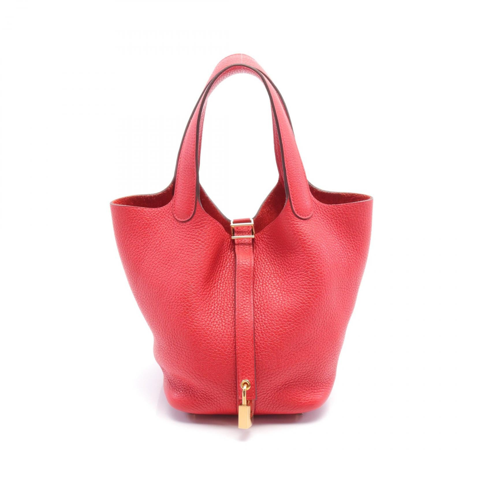 Hermes Picotin Lock PM Handbag Red