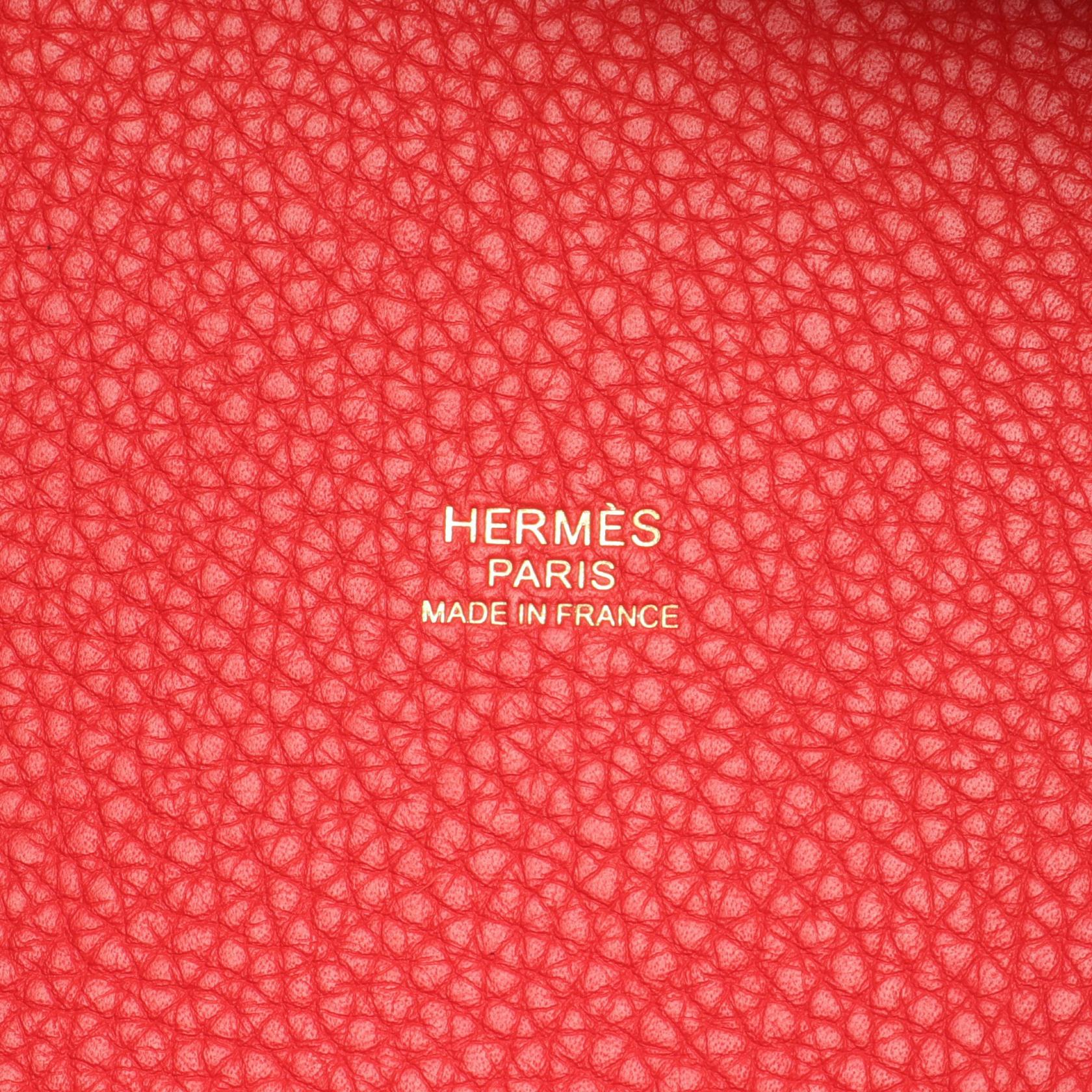 Hermes Picotin Lock PM Handbag Red